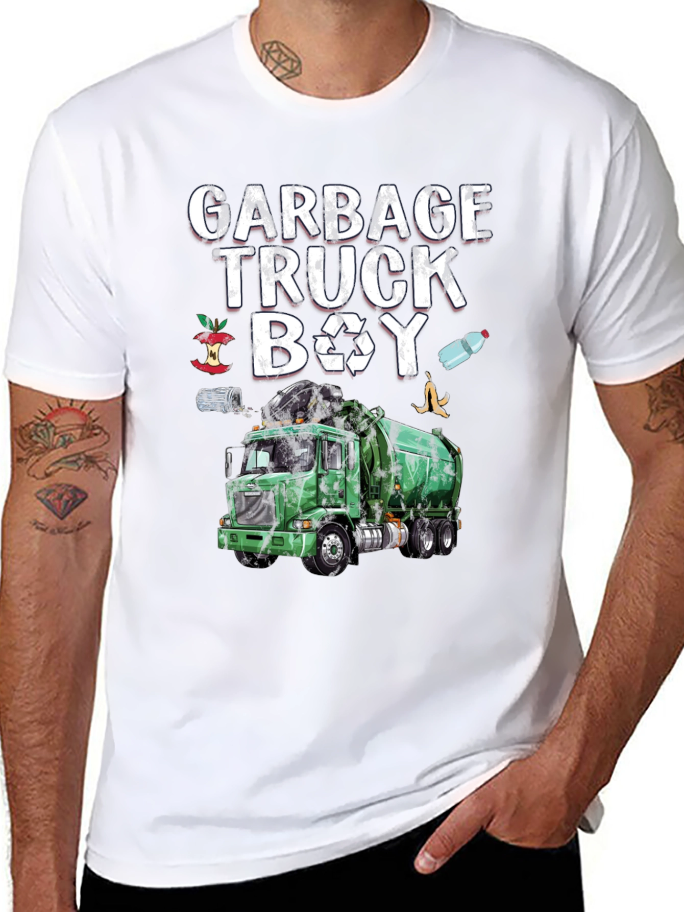 Garbage Truck Boy T-Shirt - Recycle Fun!