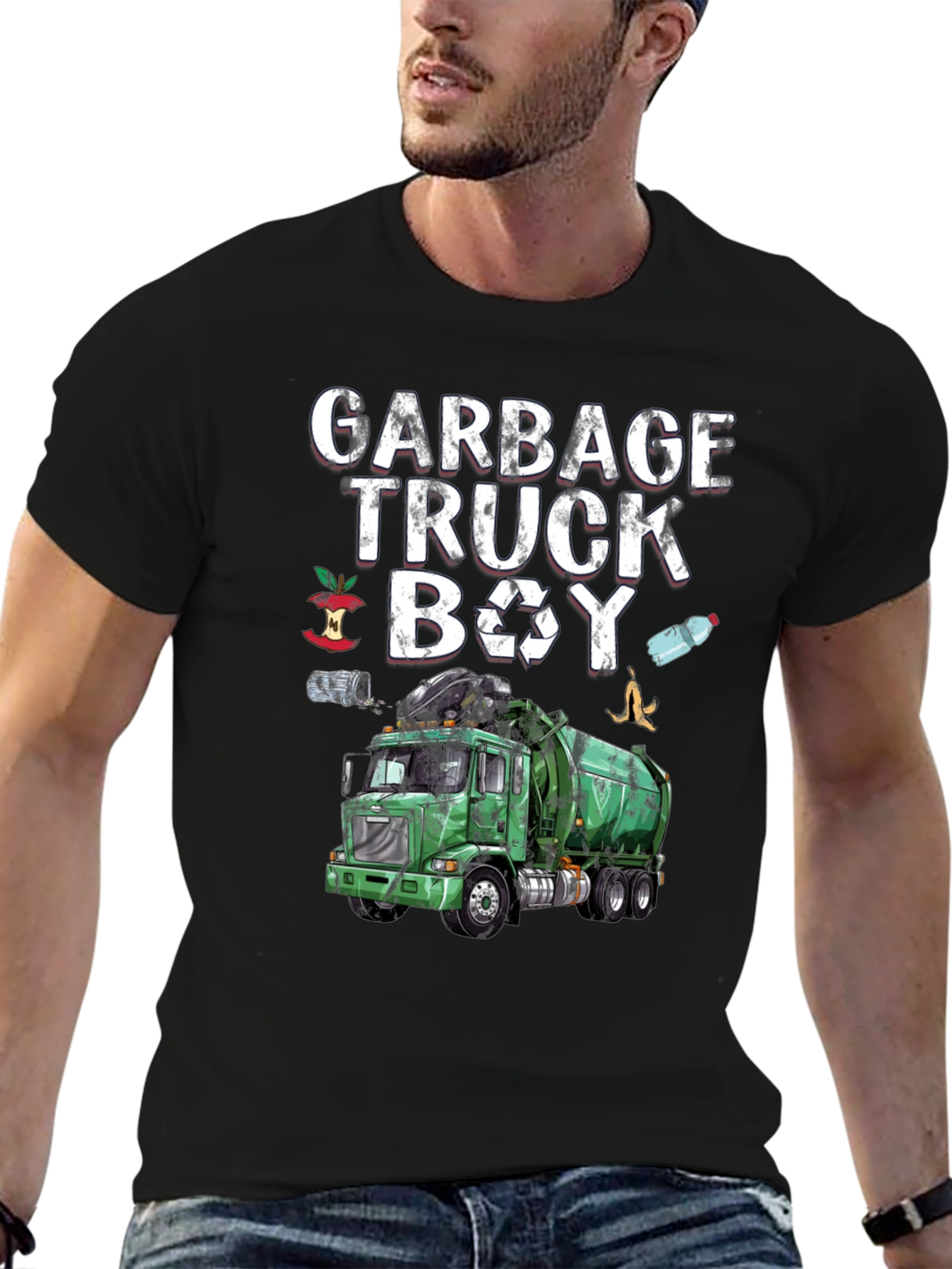 Garbage Truck Boy T-Shirt - Recycle Fun!