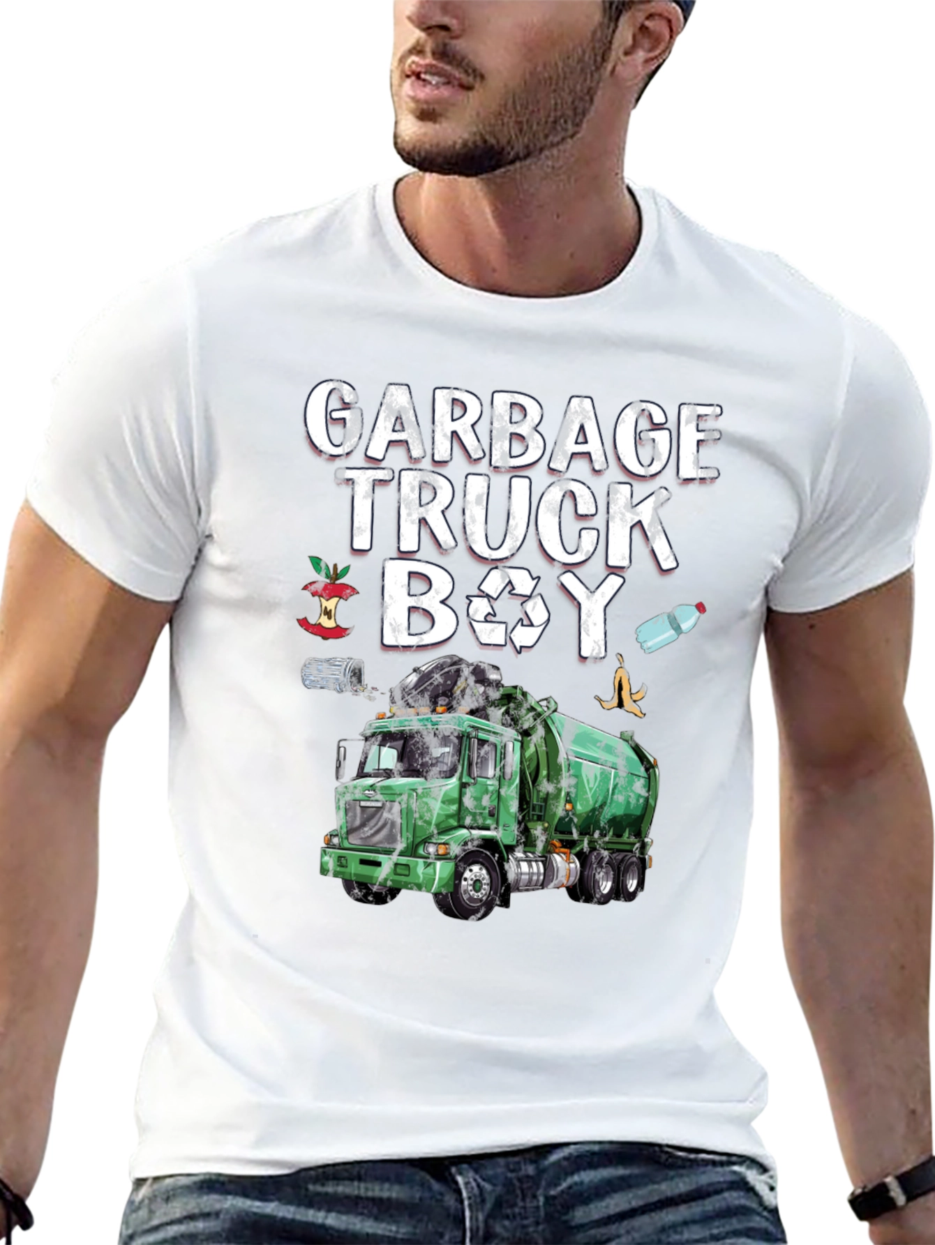 Garbage Truck Boy T-Shirt - Recycle Fun!