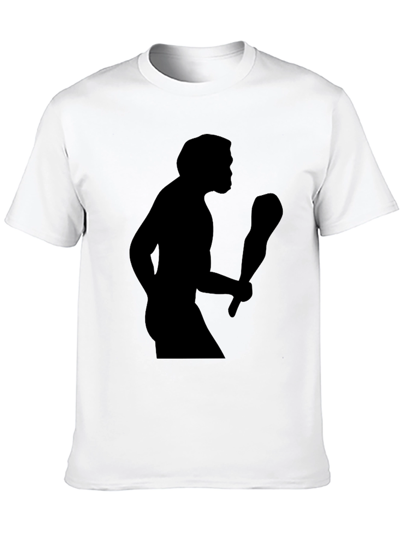 Caveman Silhouette T-Shirt - Black Graphic Tee