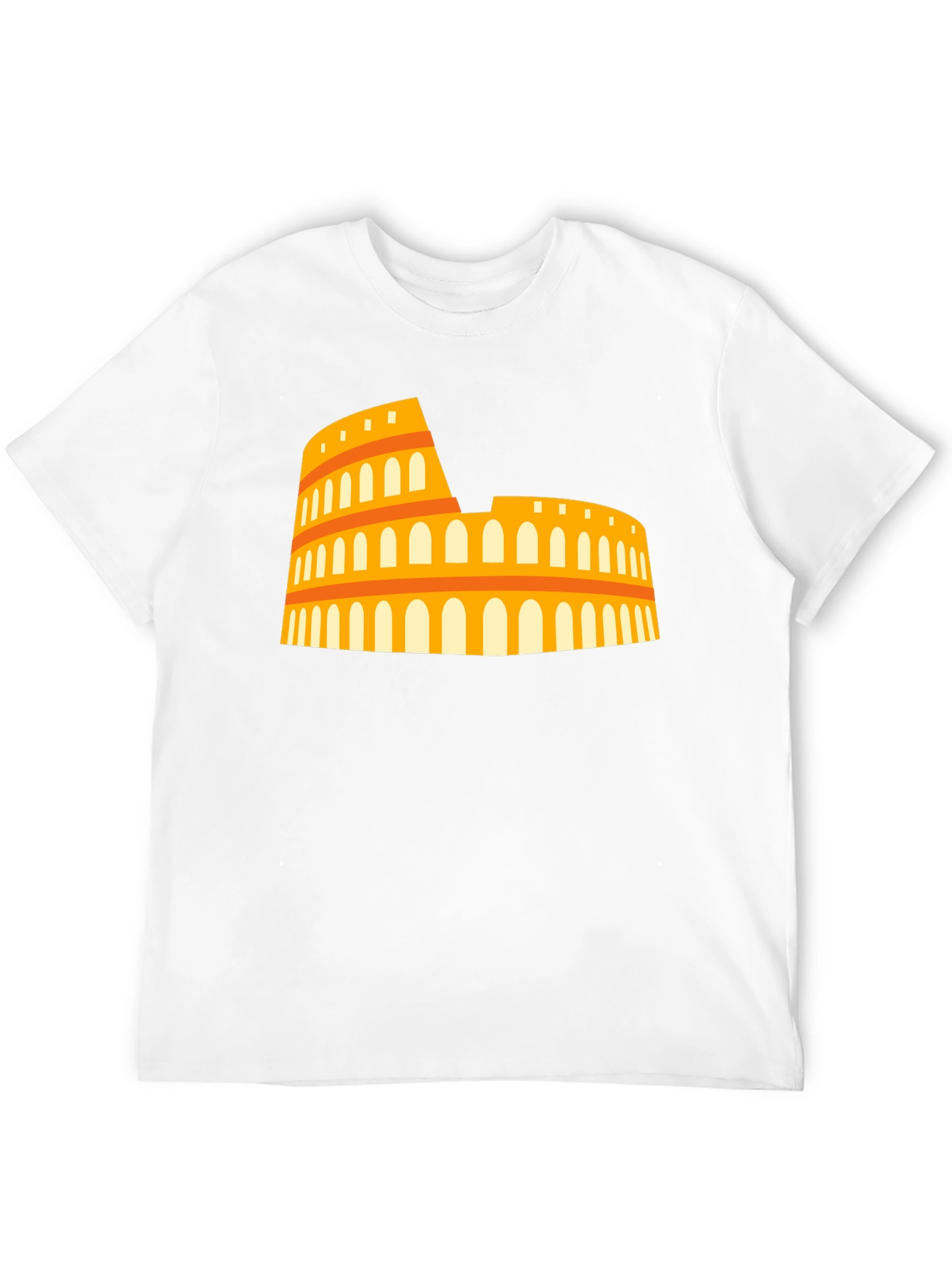 Colosseum Graphic Tee - Black Casual T-Shirt