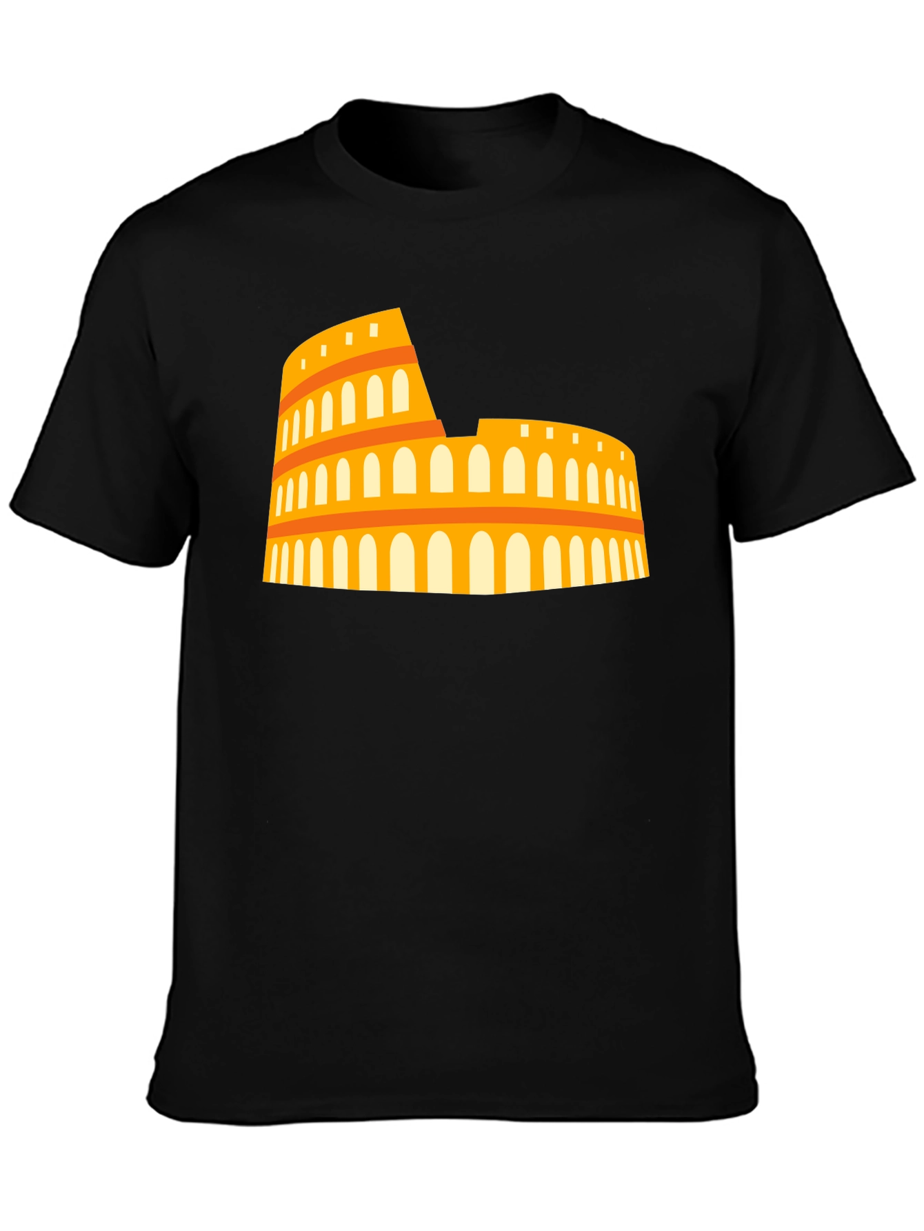 Colosseum Graphic Tee - Black Casual T-Shirt