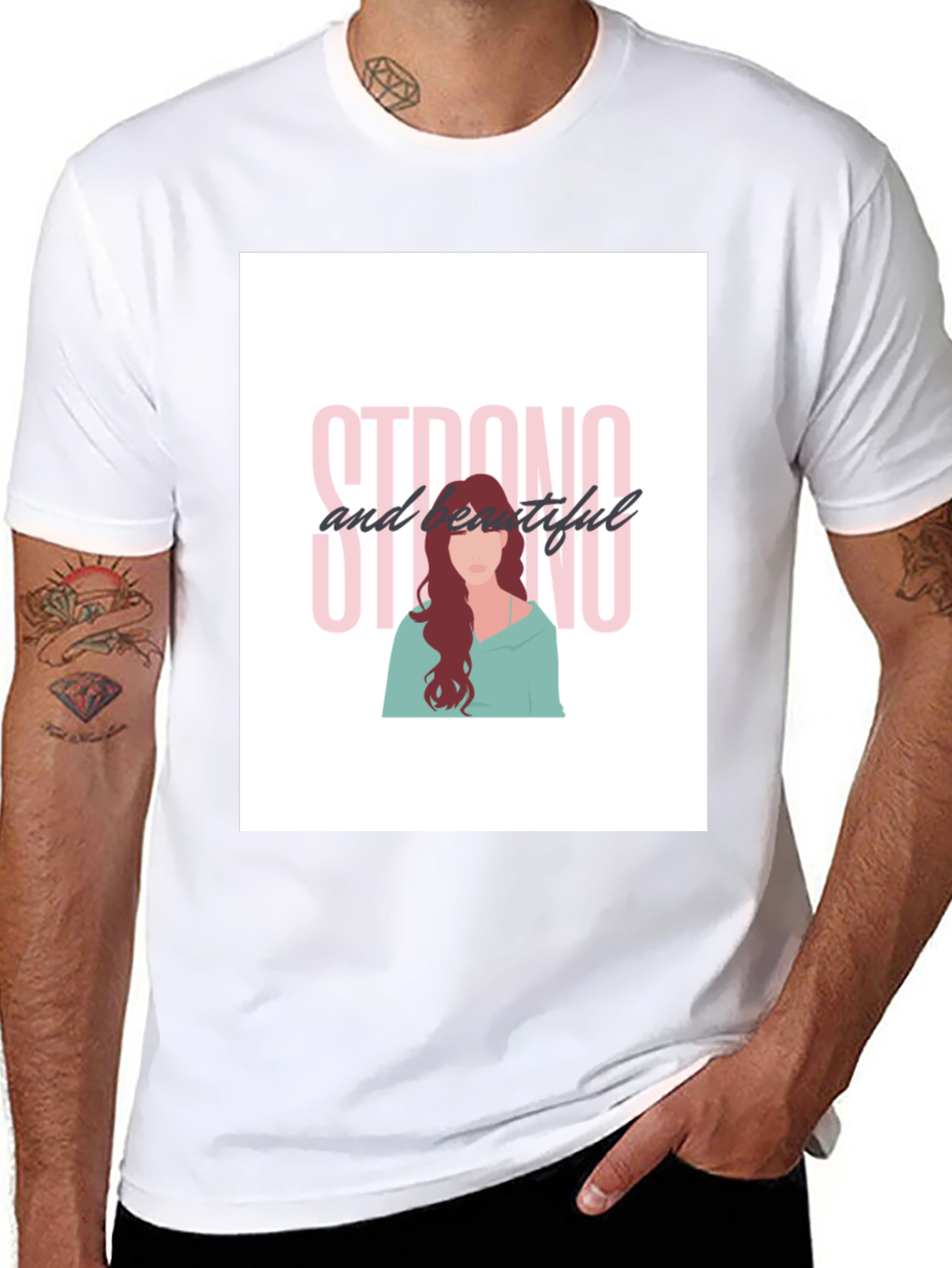 Strong and Beautiful Black T-Shirt