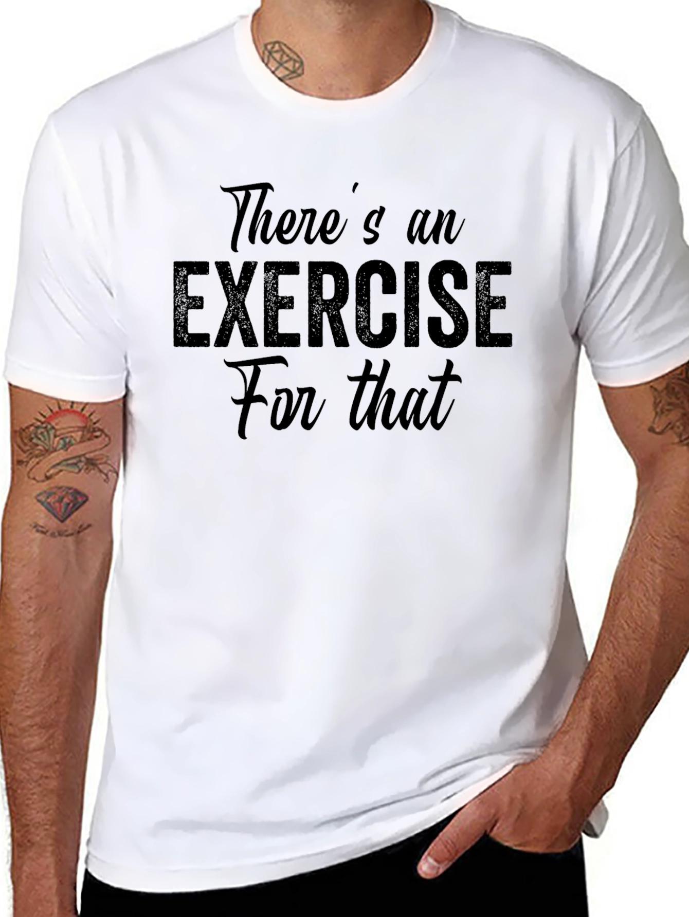 Exercise Motivation T-Shirt - Gym Workout Apparel
