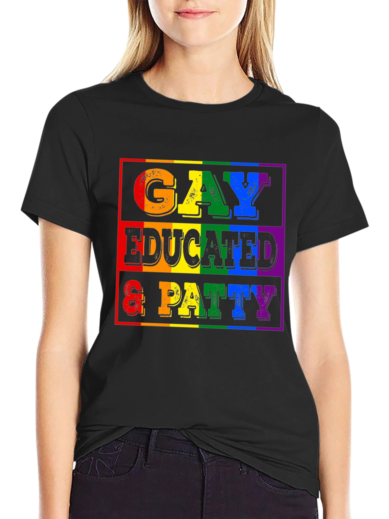 Gay Educated & Patty T-Shirt - Pride Month LGBTQ