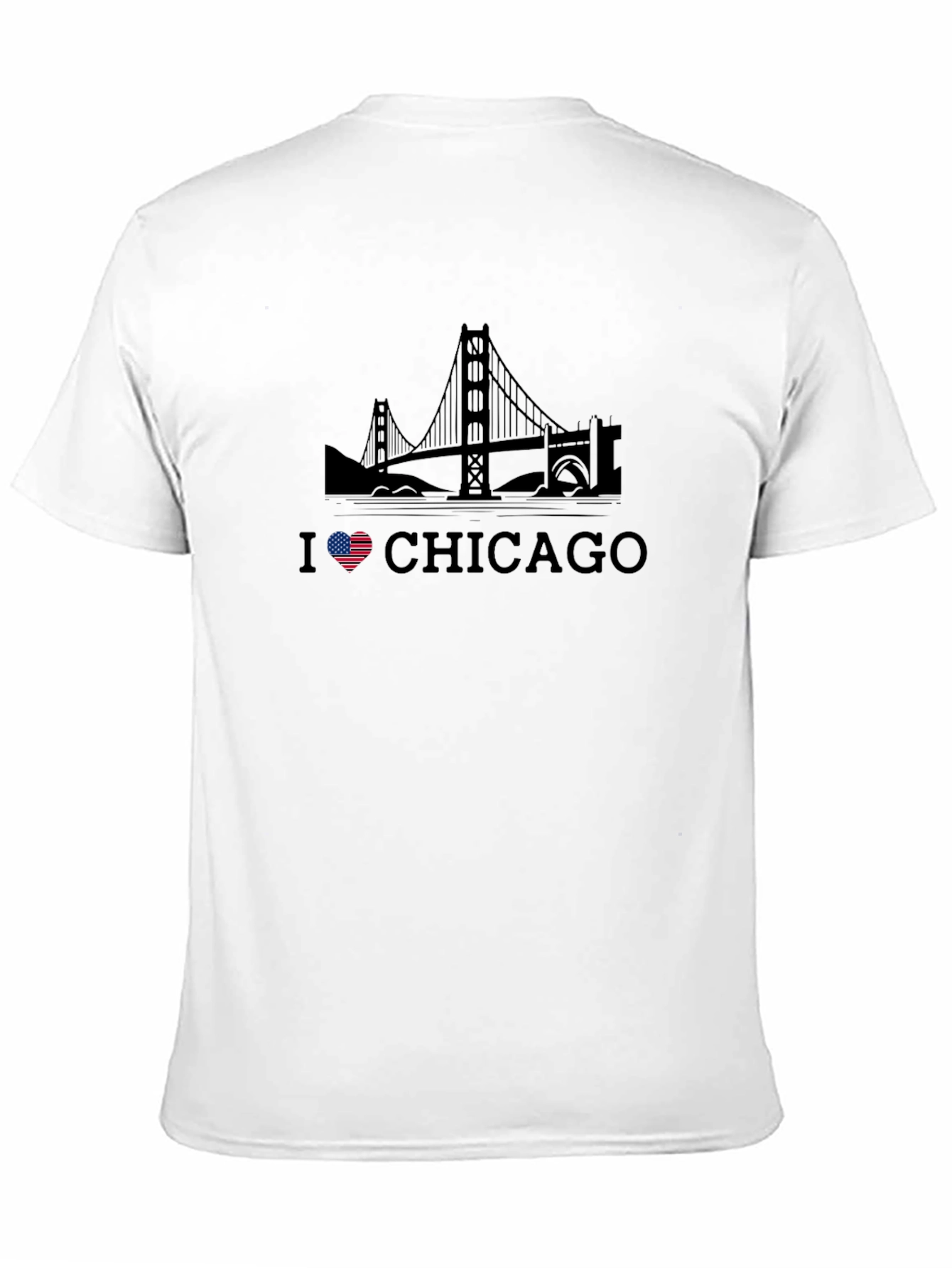 I Love Chicago Graphic Tee - Mens Black T-Shirt