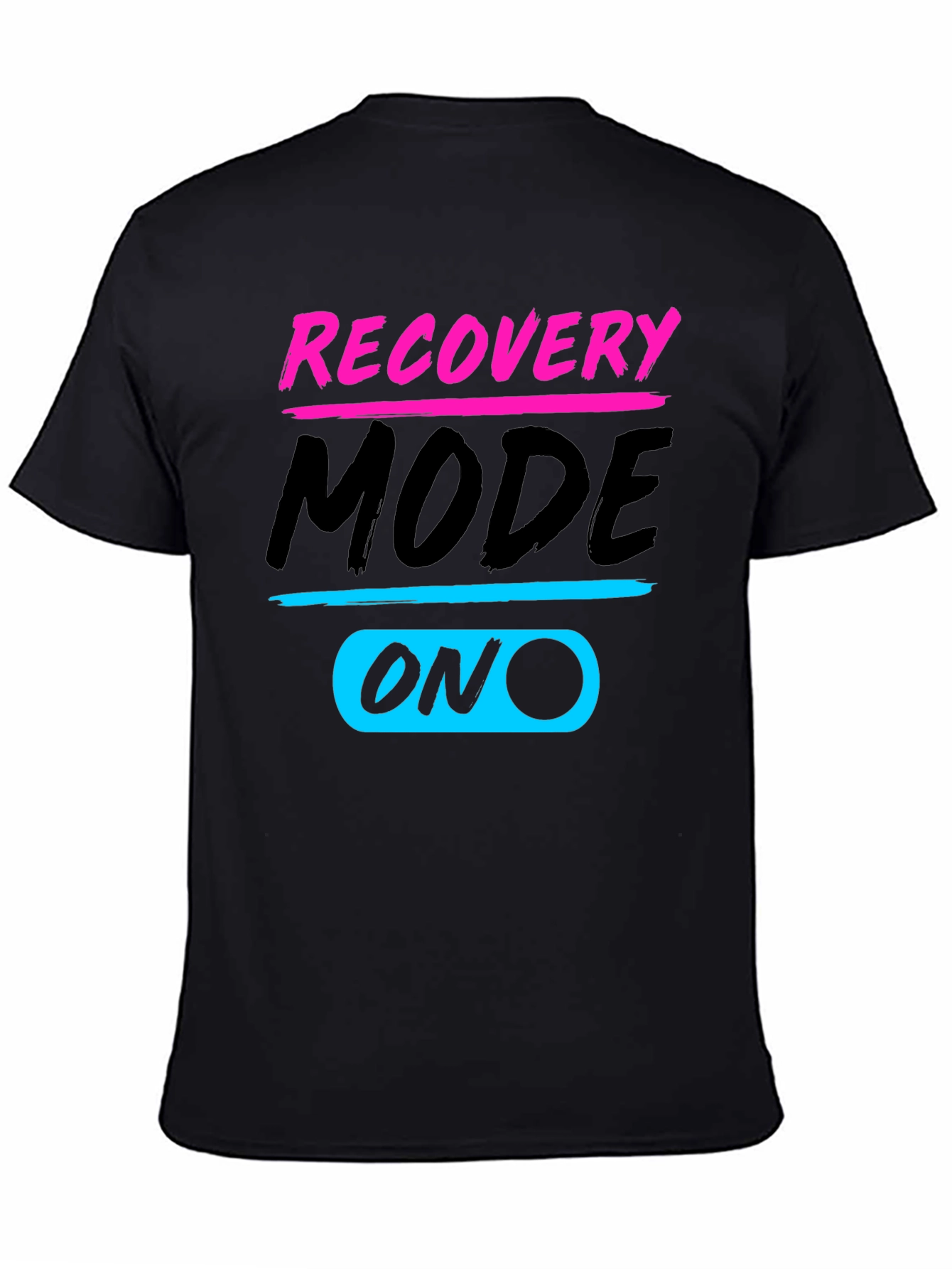 Recovery Mode ON Black T-Shirt