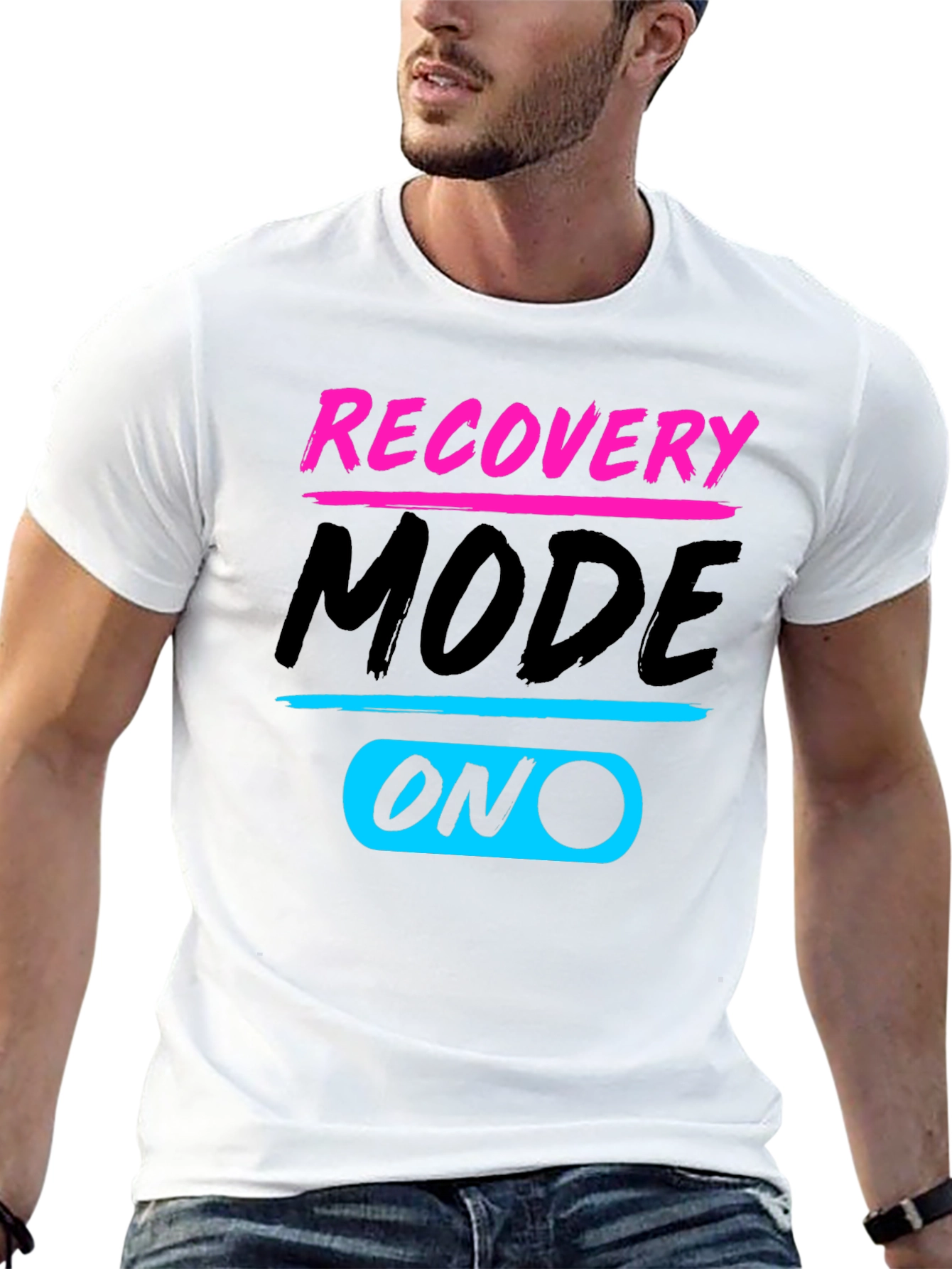 Recovery Mode ON Black T-Shirt