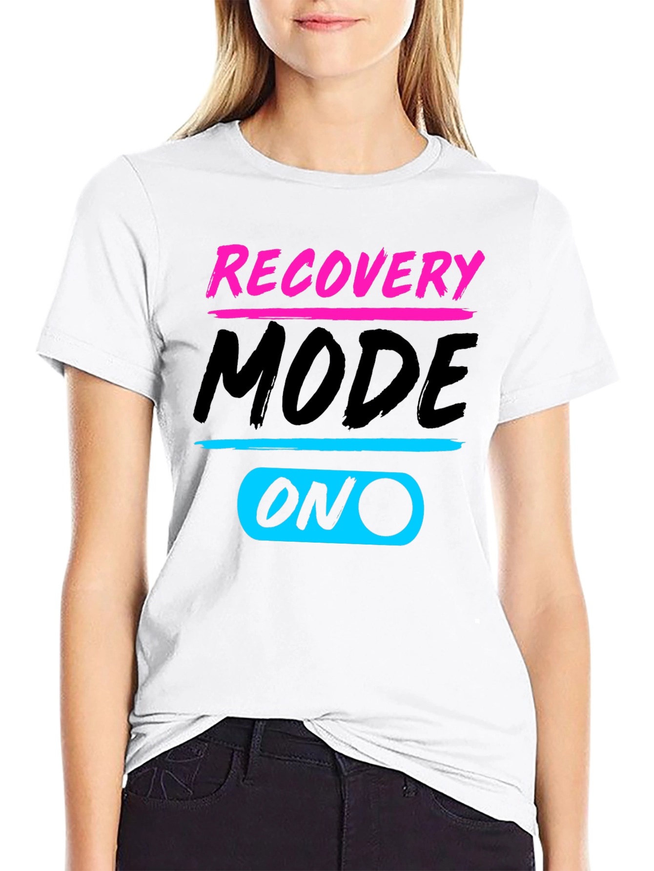 Recovery Mode ON Black T-Shirt