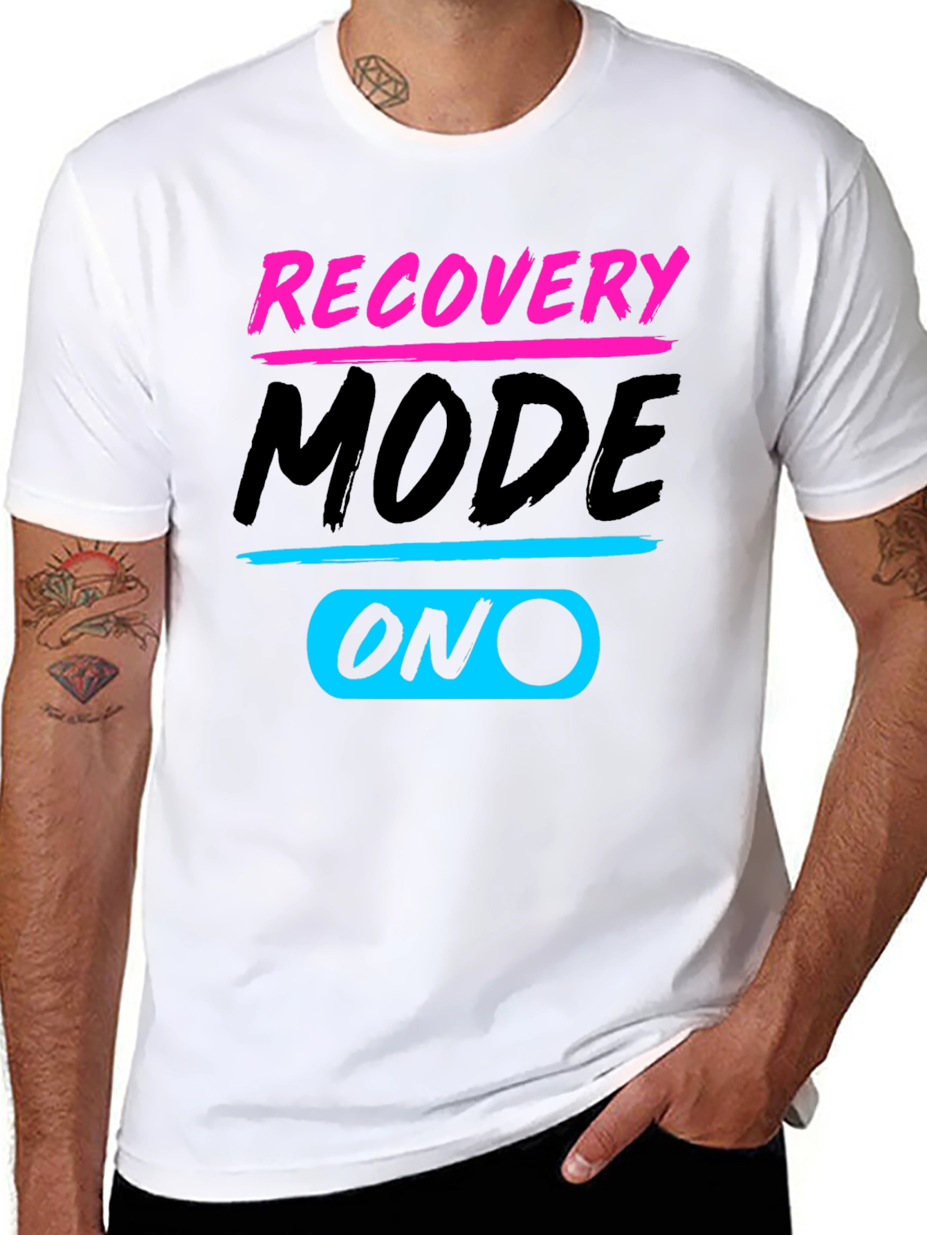 Recovery Mode ON Black T-Shirt