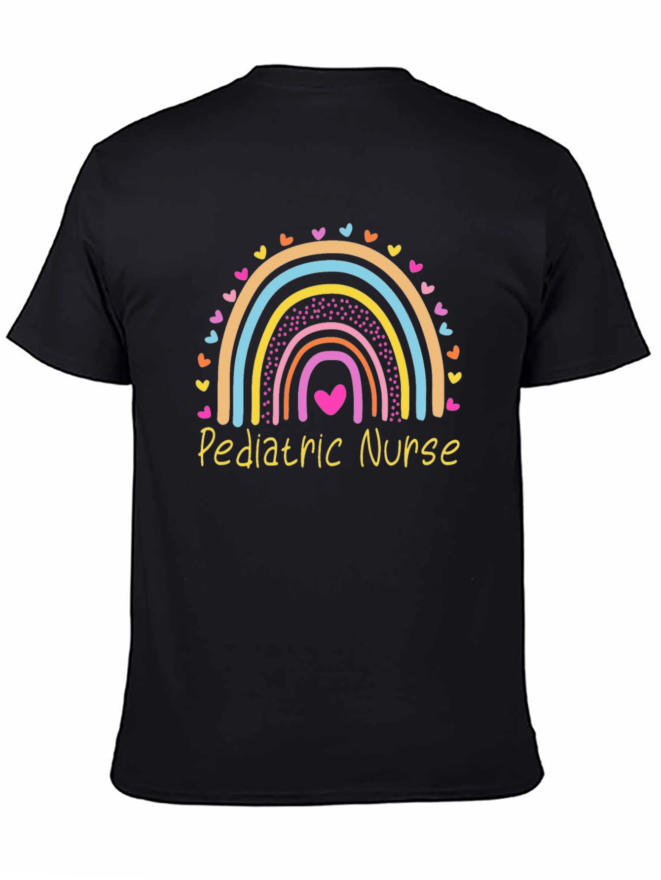 Pediatric Nurse Rainbow Heart T-Shirt