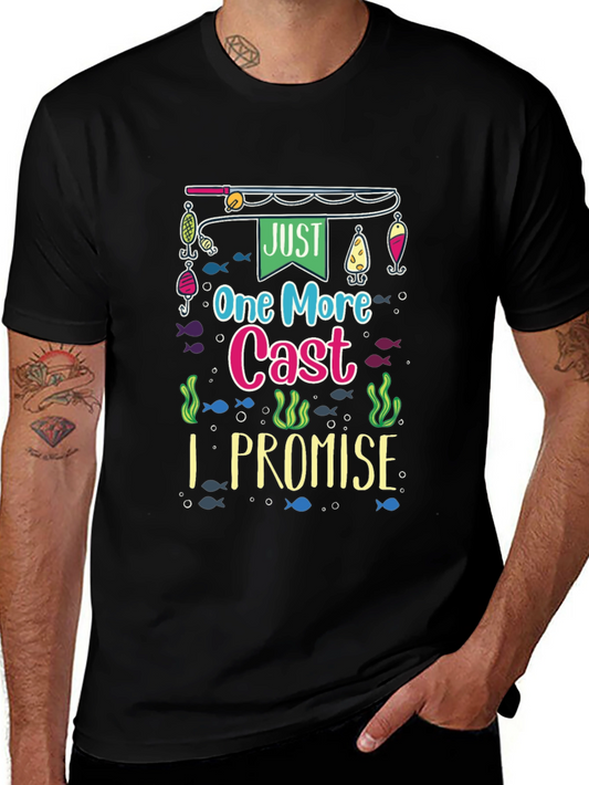 Just One More Cast T-Shirt Funny Fishing Tee