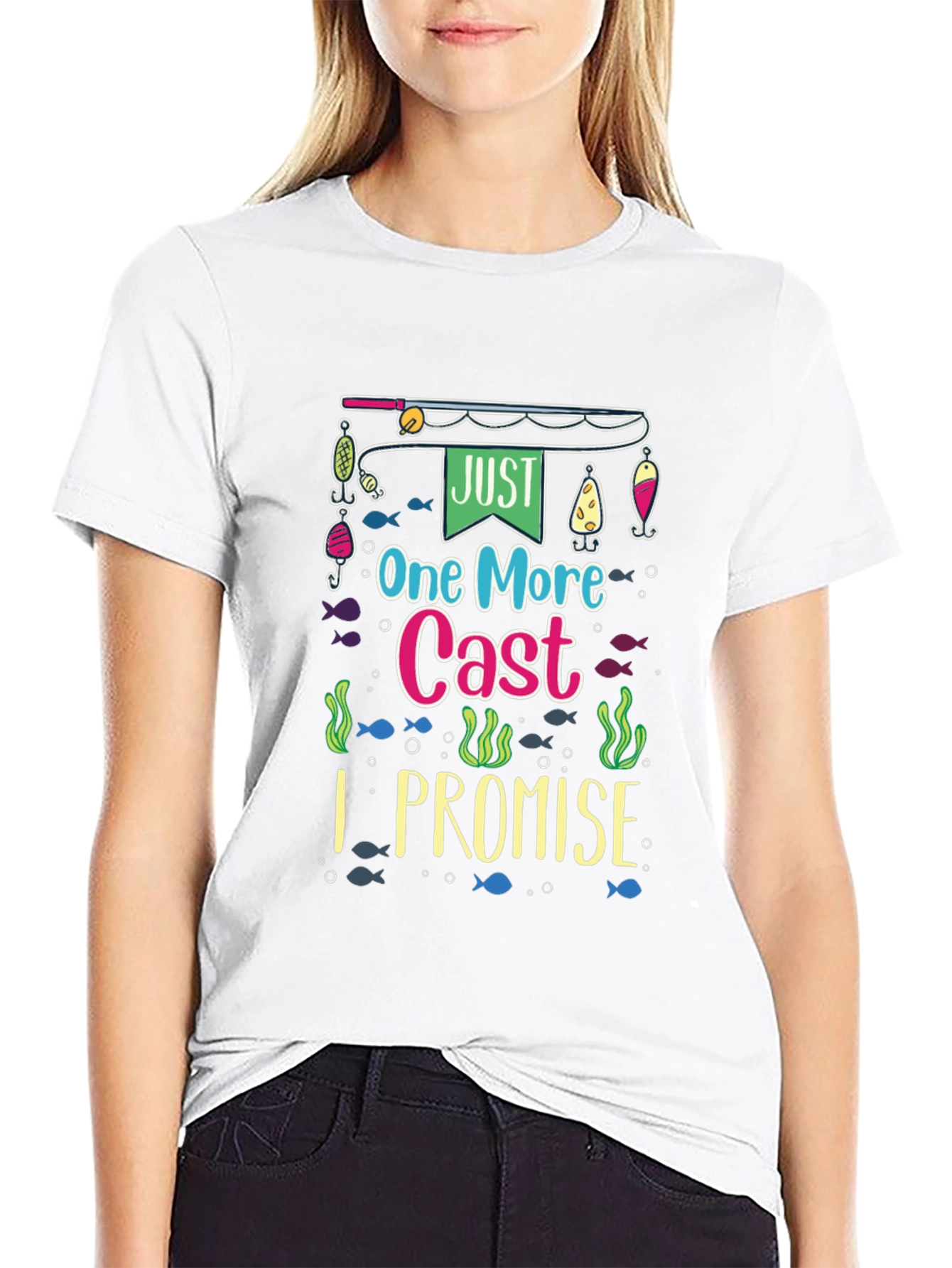 Just One More Cast T-Shirt Funny Fishing Tee