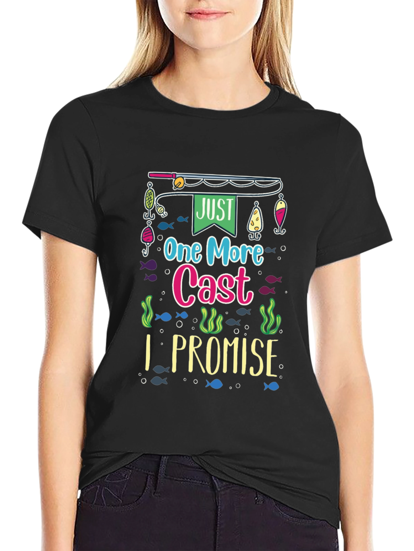 Just One More Cast T-Shirt Funny Fishing Tee
