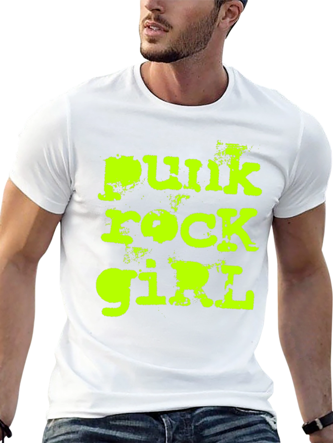 Punk Rock Girl Tee - Stylish Edgy Design