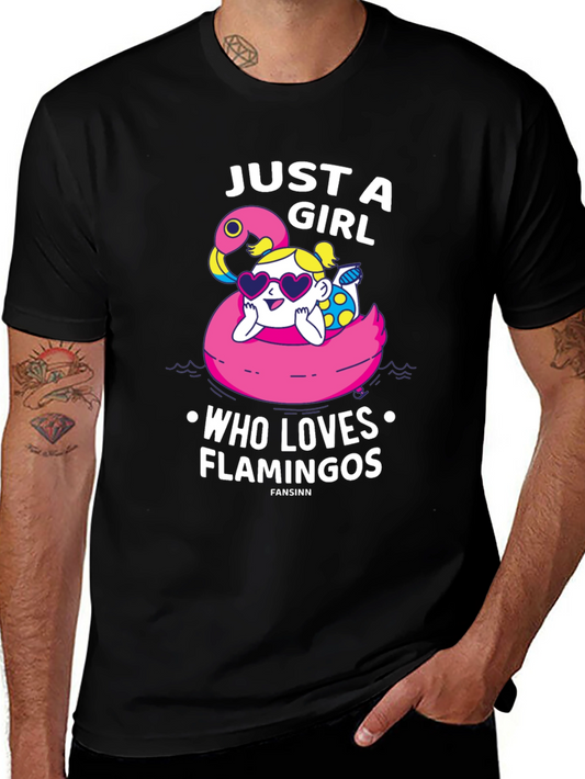 Just A Girl Who Loves Flamingos T-Shirt