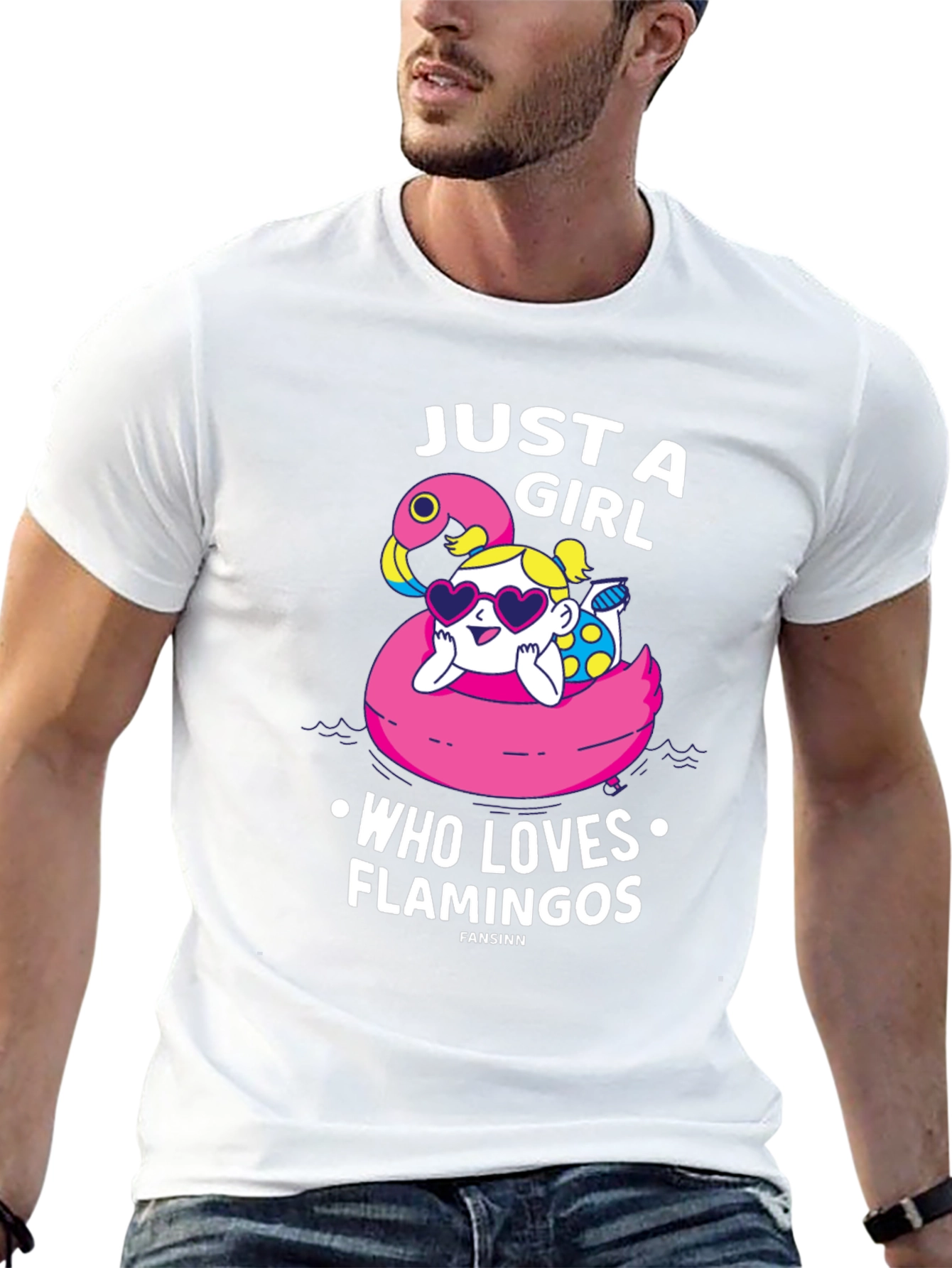 Just A Girl Who Loves Flamingos T-Shirt
