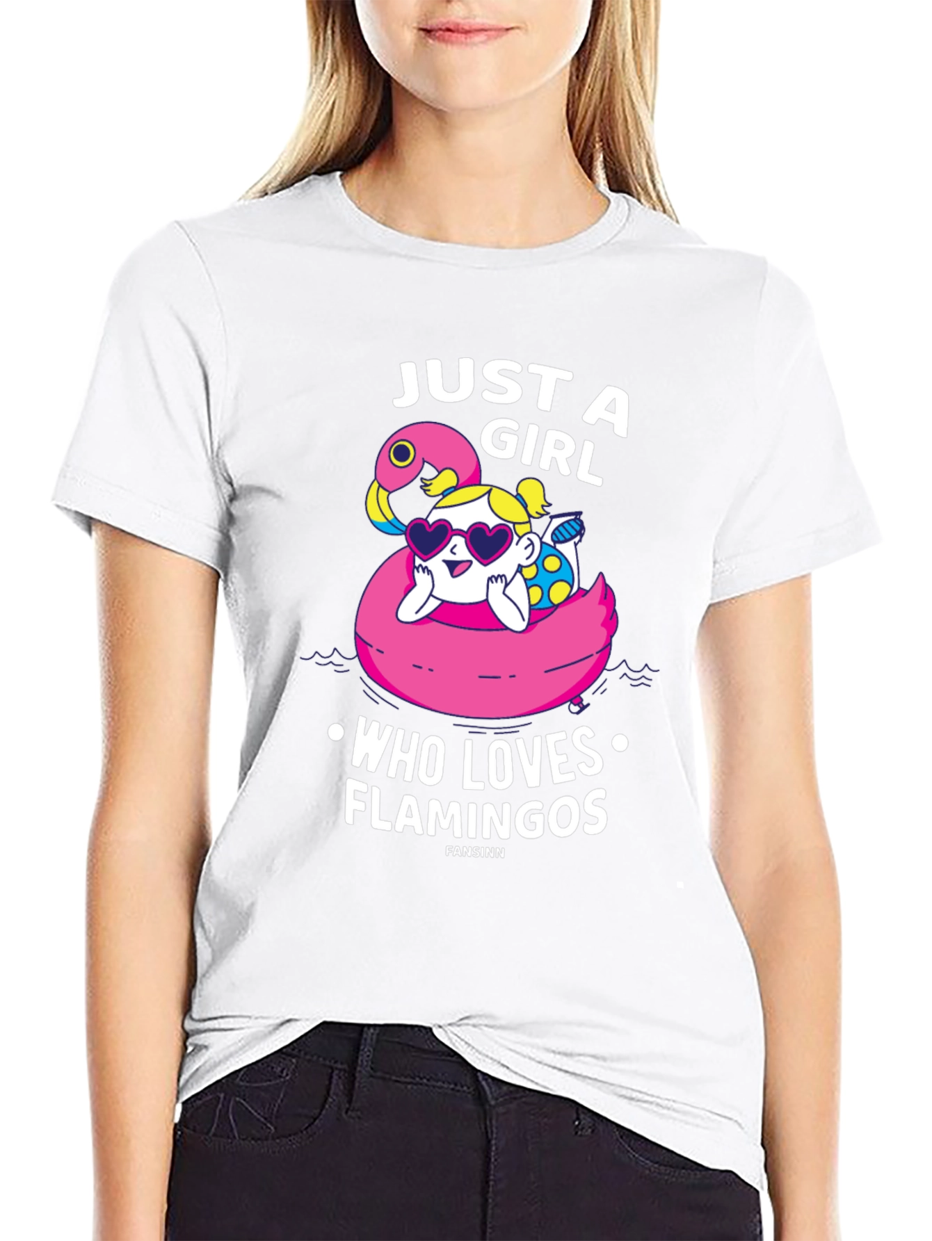 Just A Girl Who Loves Flamingos T-Shirt