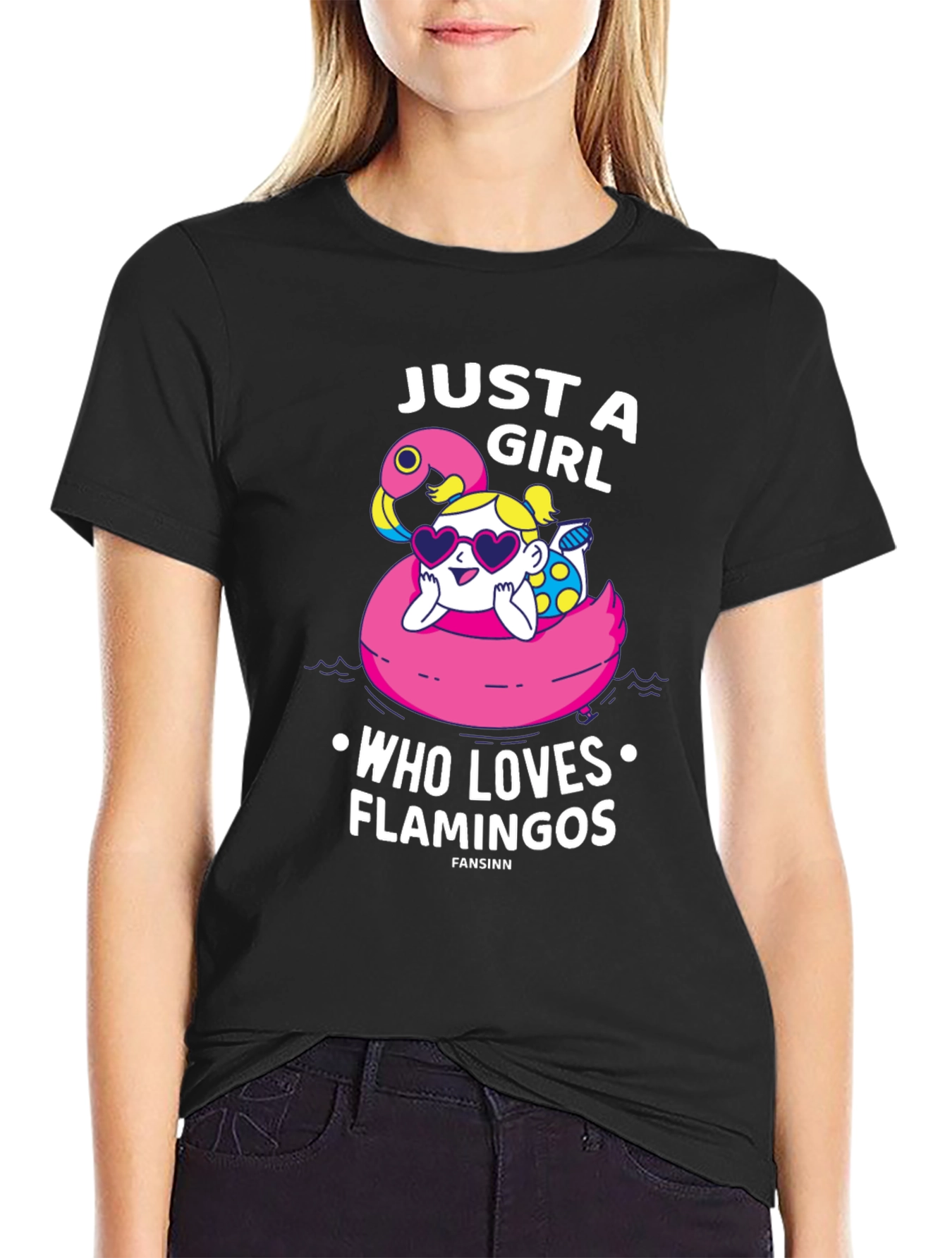 Just A Girl Who Loves Flamingos T-Shirt