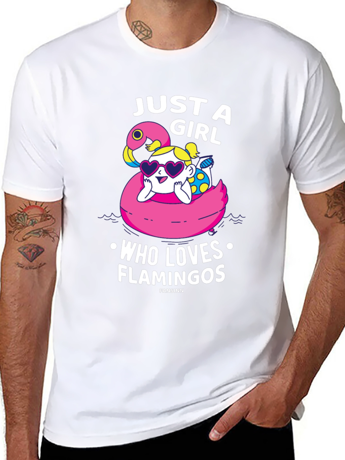 Just A Girl Who Loves Flamingos T-Shirt