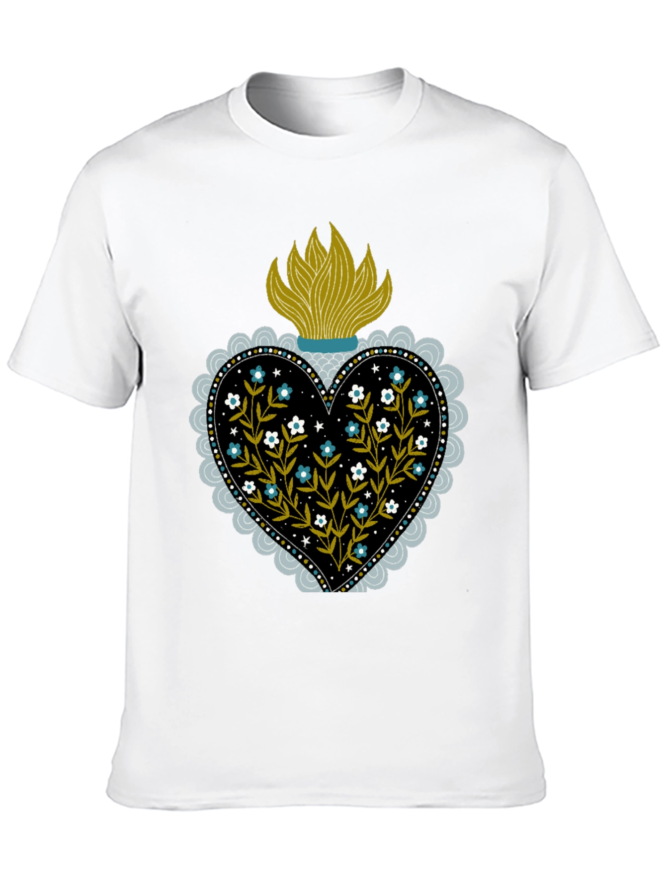 Sacred Heart Floral T-Shirt