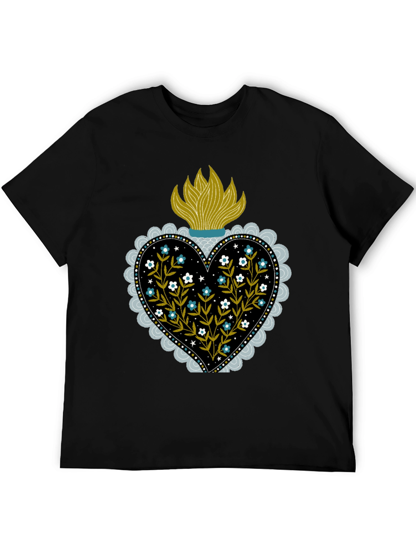 Sacred Heart Floral T-Shirt