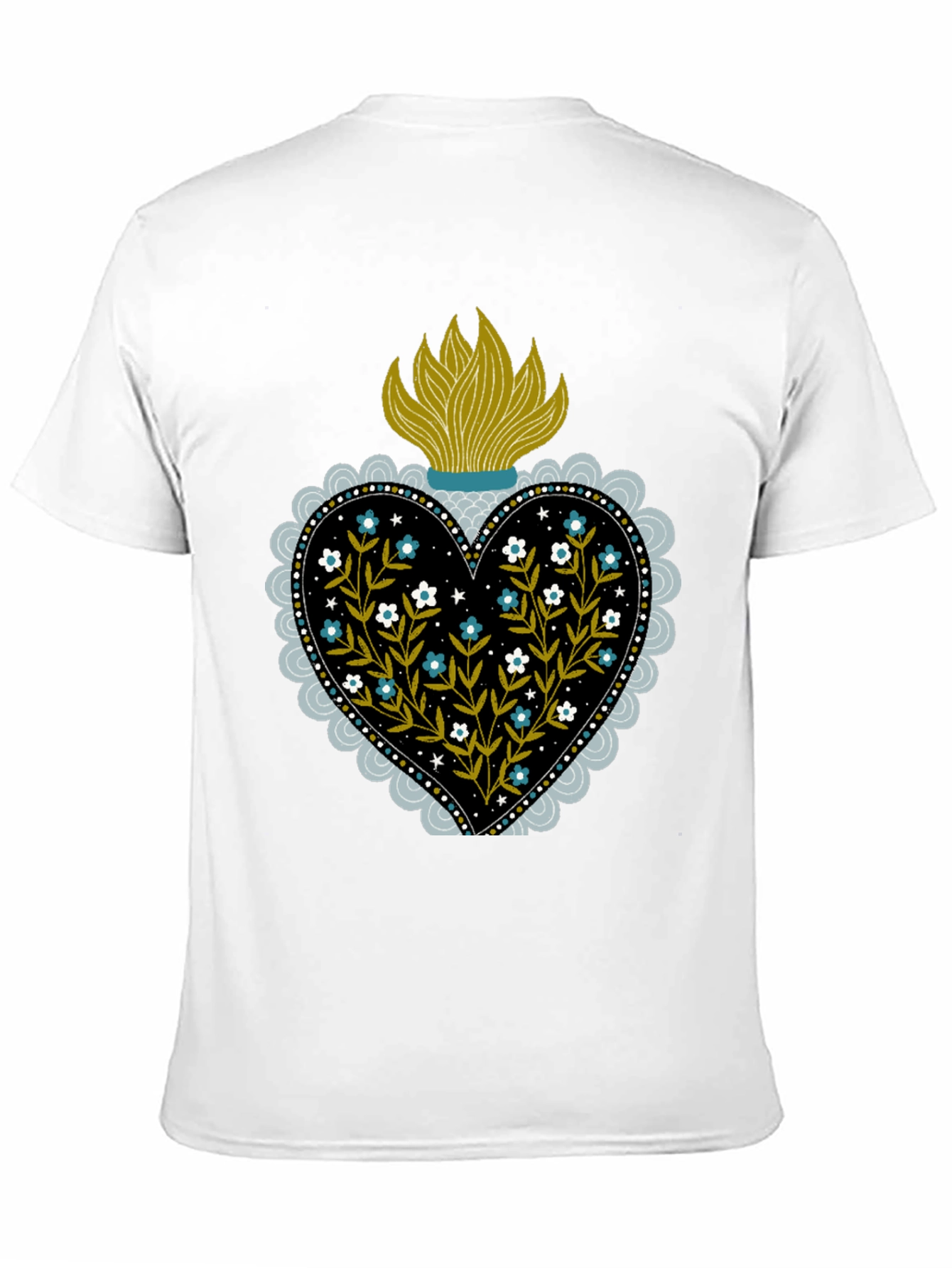 Sacred Heart Floral T-Shirt