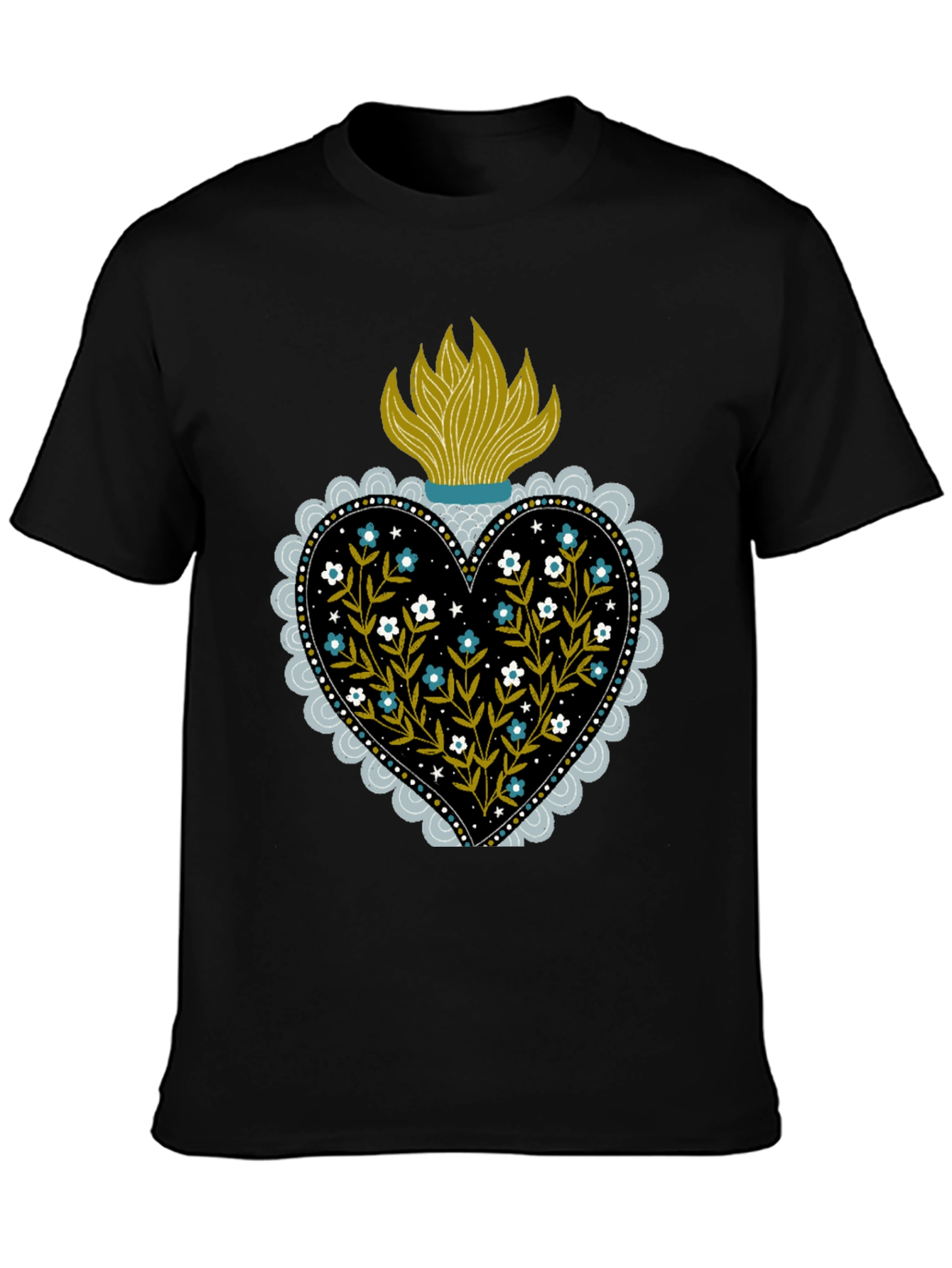 Sacred Heart Floral T-Shirt
