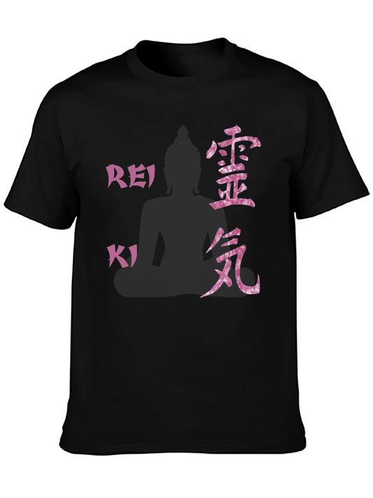 Reiki Symbol Graphic T-Shirt - Black