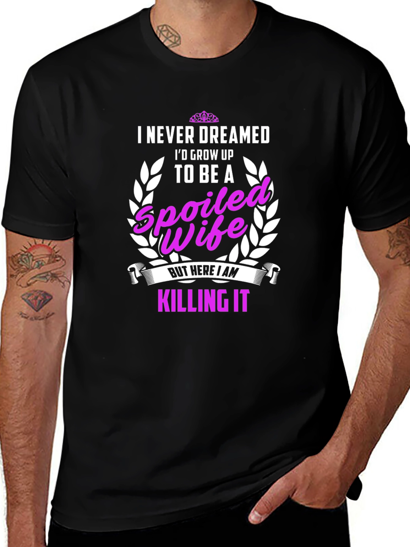 Spoiled Wife Graphic Tee - Killing It T-Shirt