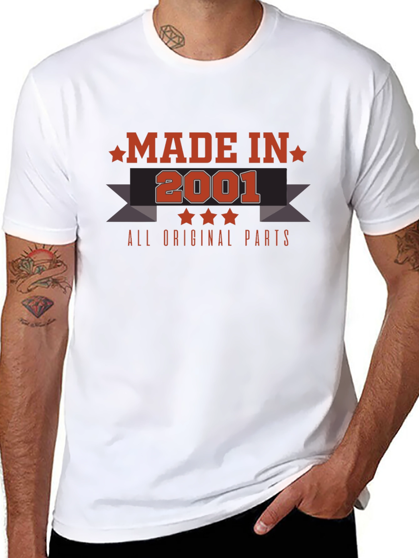 Made in 2001 T-Shirt - All Original Parts