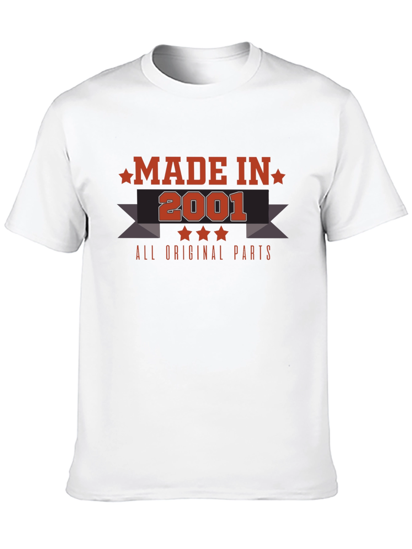 Made in 2001 T-Shirt - All Original Parts
