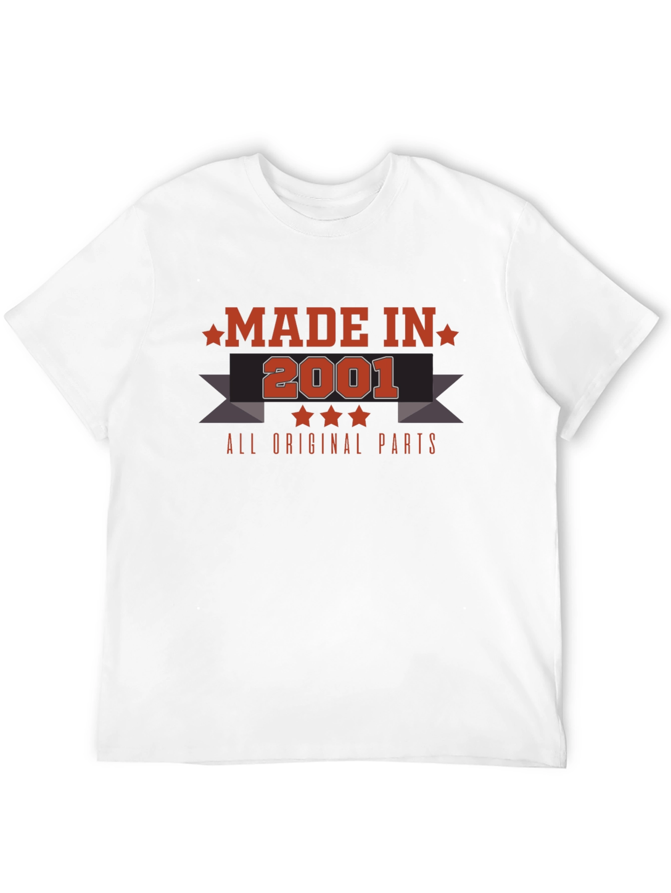Made in 2001 T-Shirt - All Original Parts