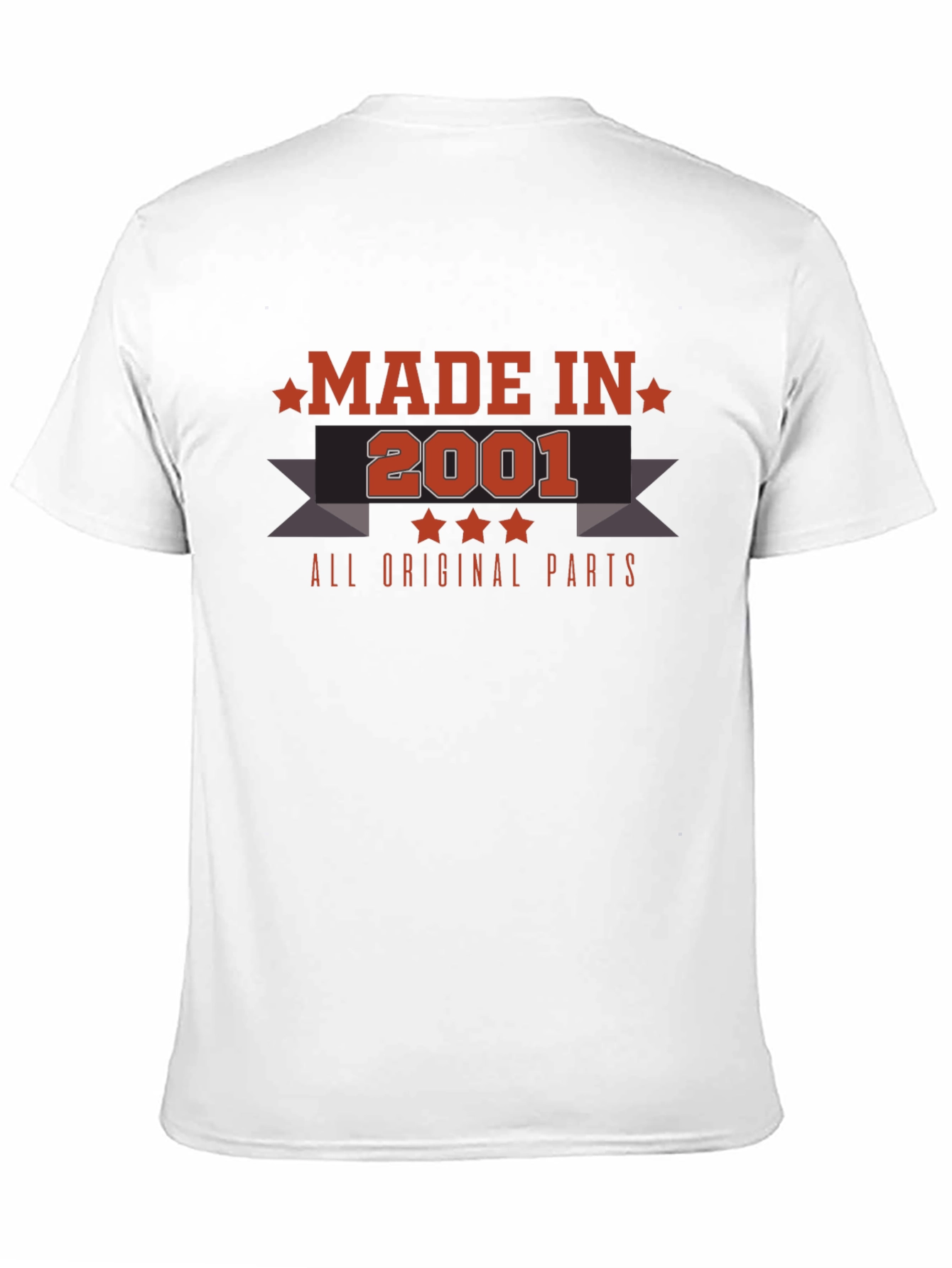 Made in 2001 T-Shirt - All Original Parts