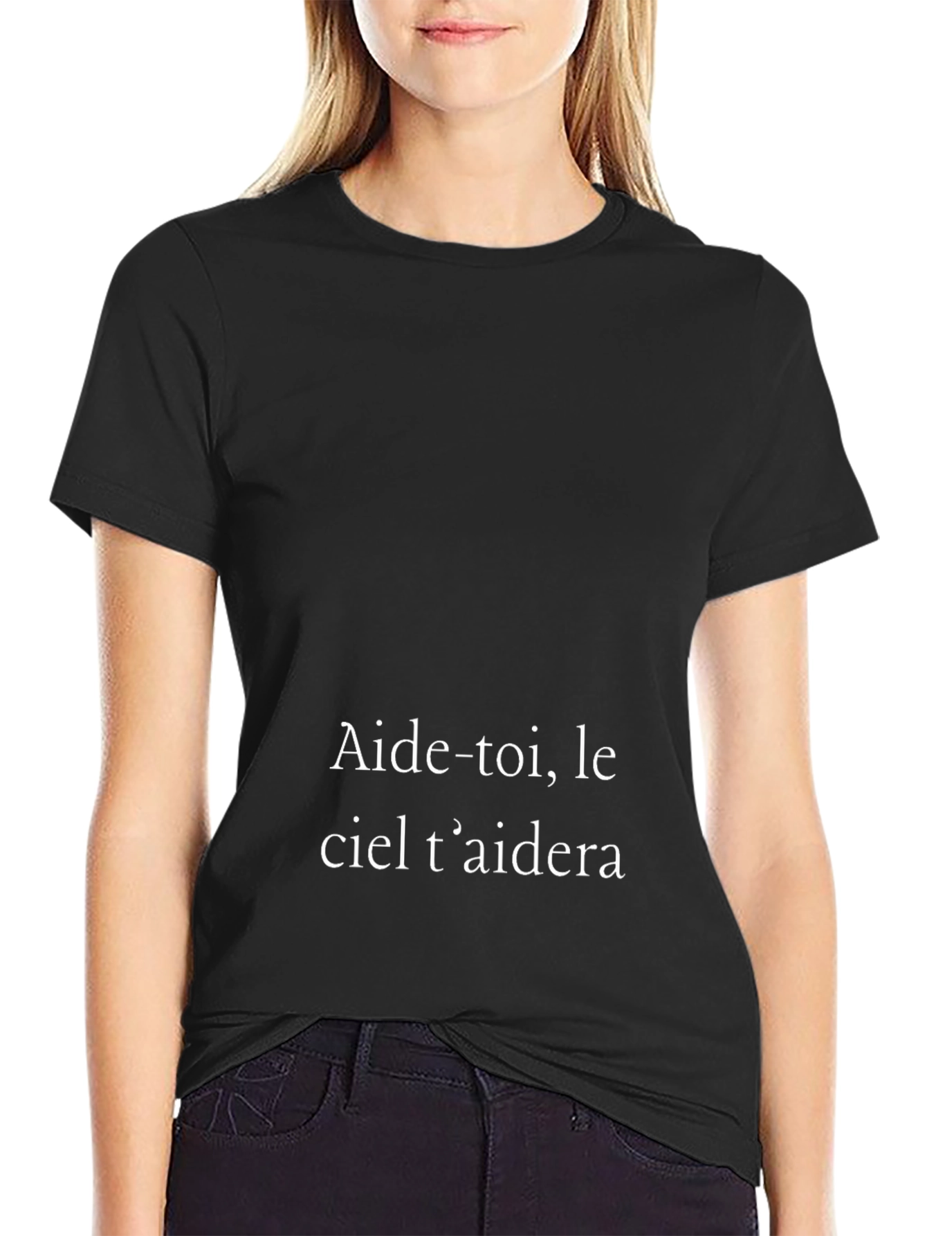 Aide-toi le ciel taidera Black T-Shirt