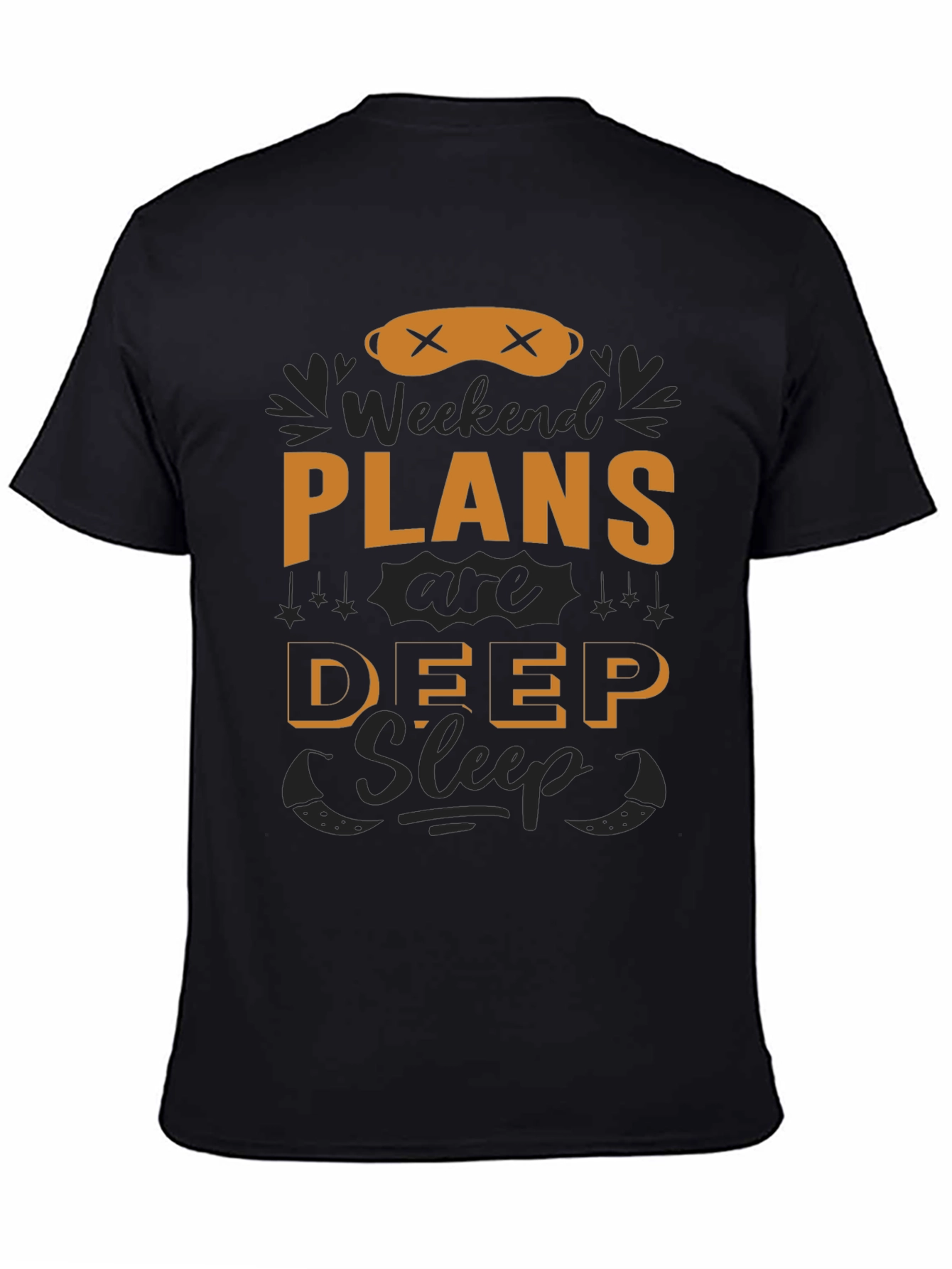 Weekend Plans Deep Sleep T-Shirt - Black