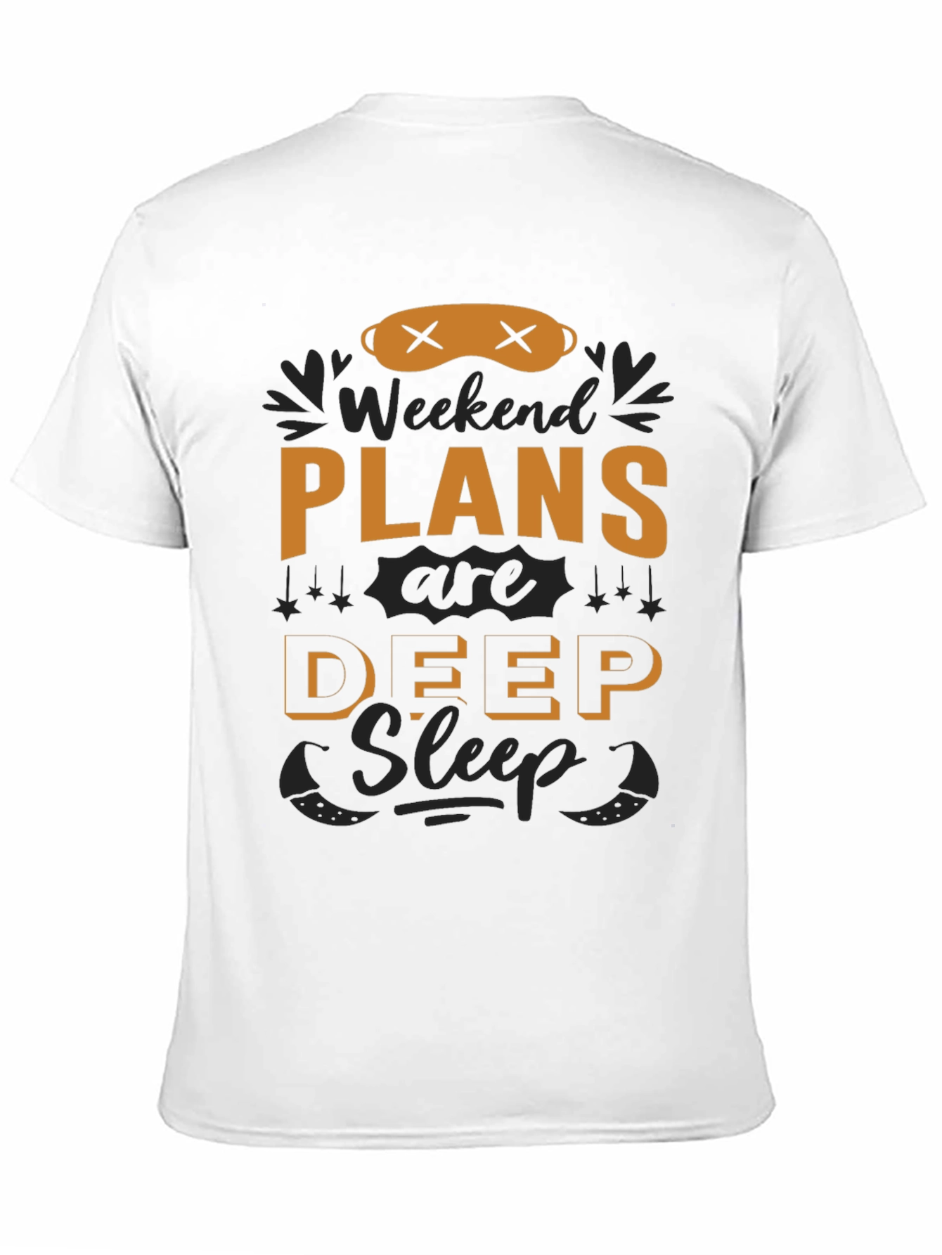 Weekend Plans Deep Sleep T-Shirt - Black