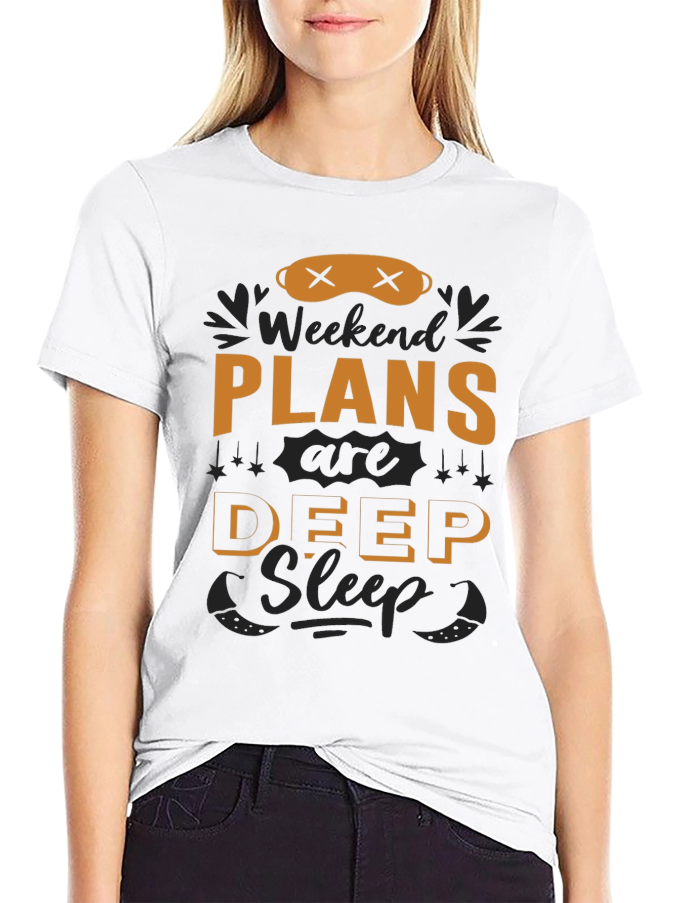 Weekend Plans Deep Sleep T-Shirt - Black