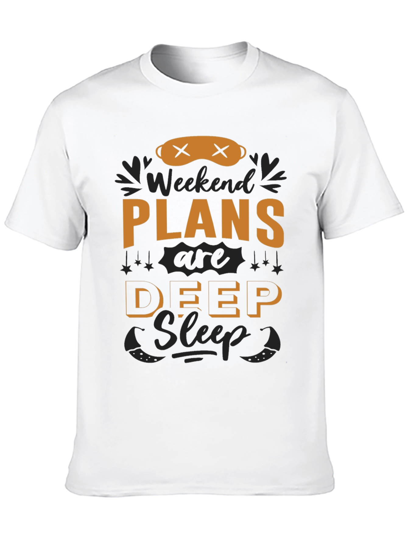 Weekend Plans Deep Sleep T-Shirt - Black