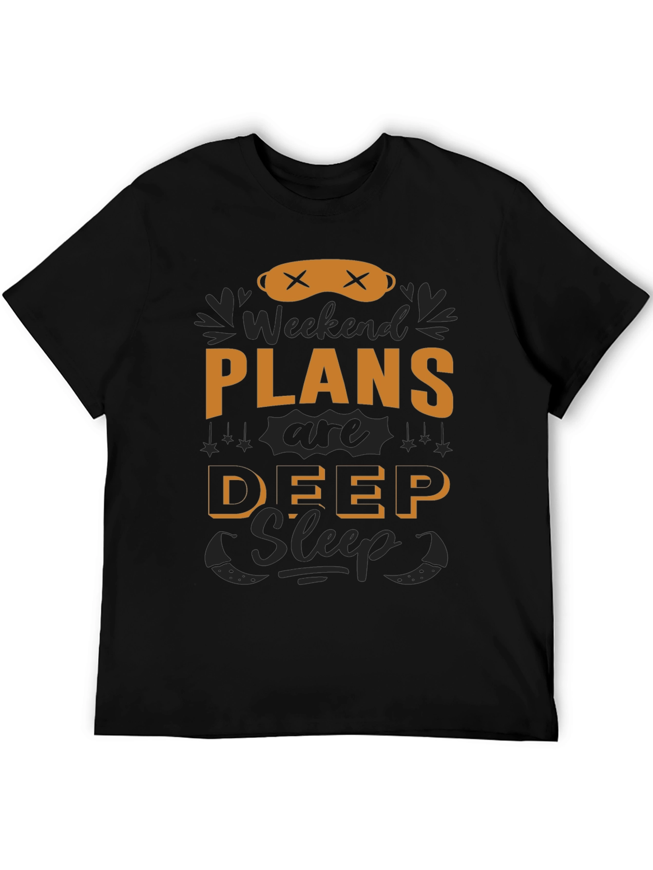 Weekend Plans Deep Sleep T-Shirt - Black