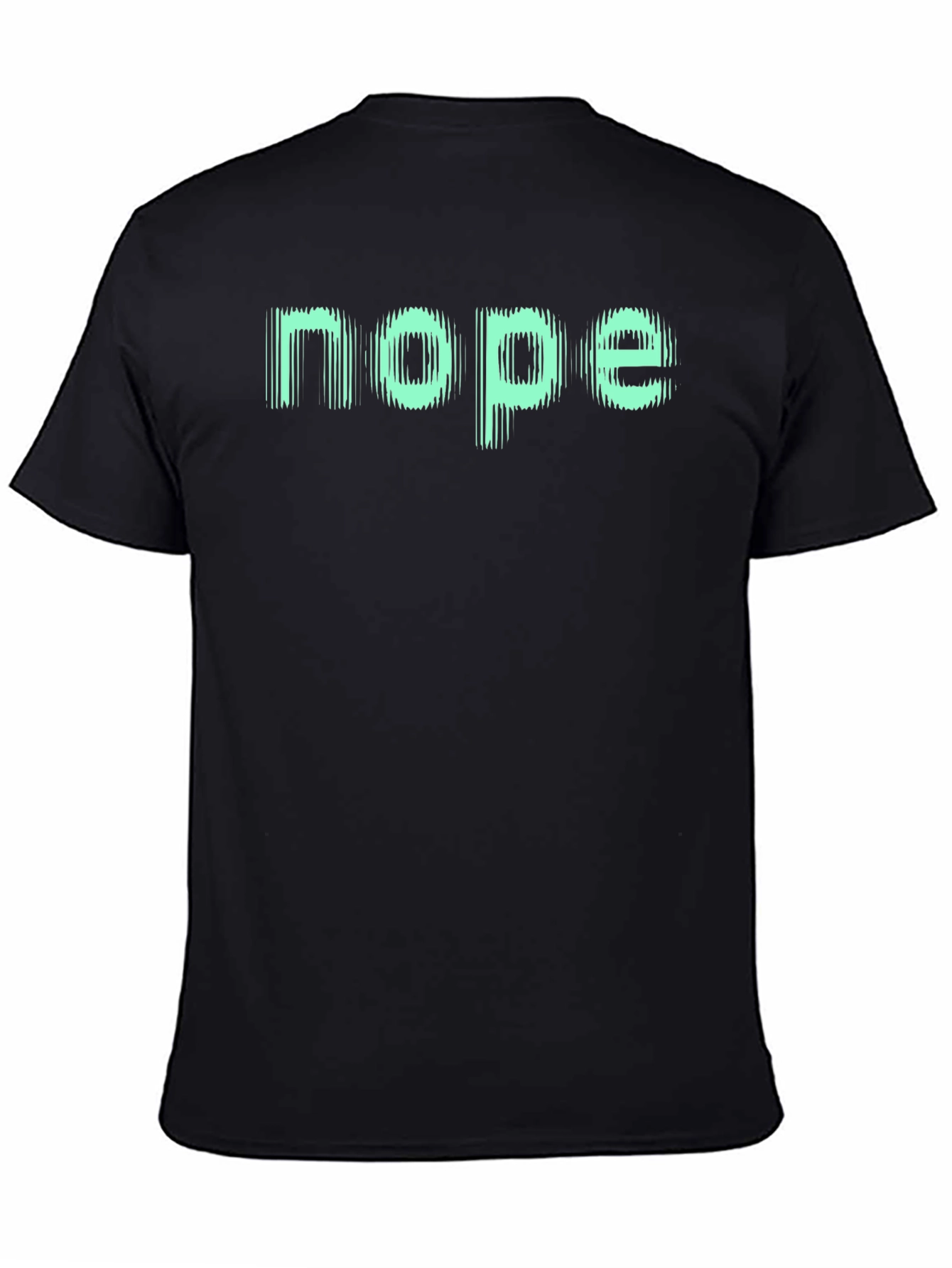 Nope Graphic Tee - Casual Black T-Shirt