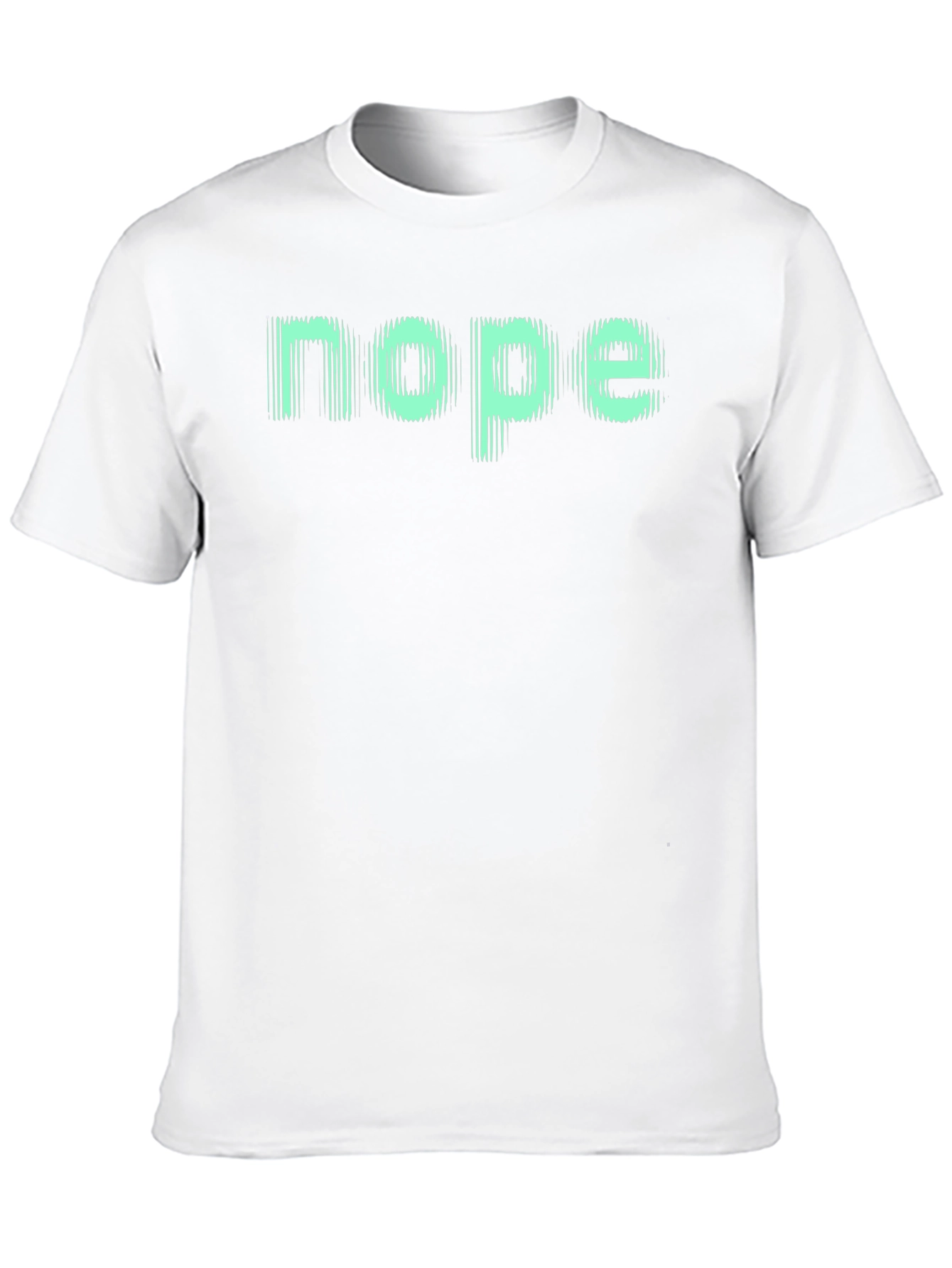 Nope Graphic Tee - Casual Black T-Shirt