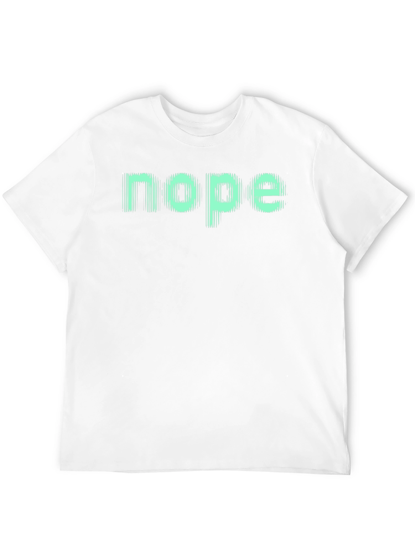 Nope Graphic Tee - Casual Black T-Shirt