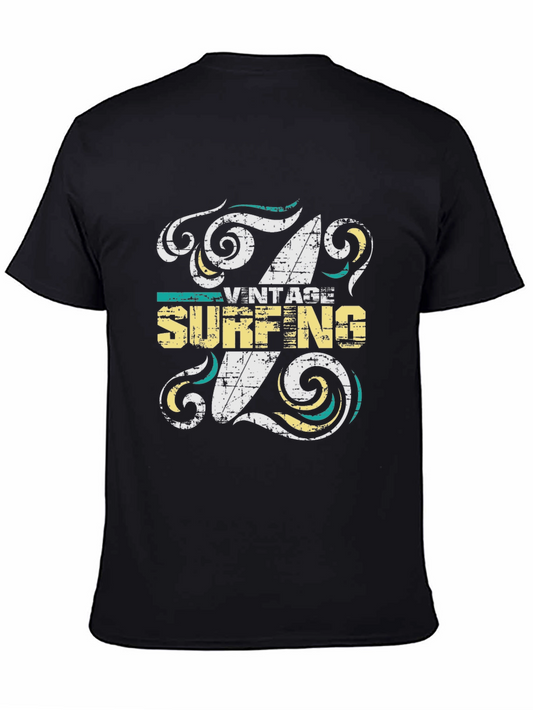 Vintage Surfing T-Shirt - Stylish Summer Wear