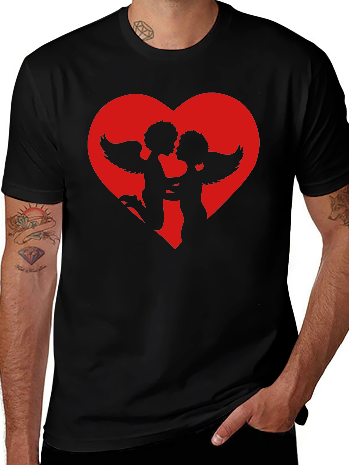 Cherub Valentines Day T-Shirt: Love & Angels
