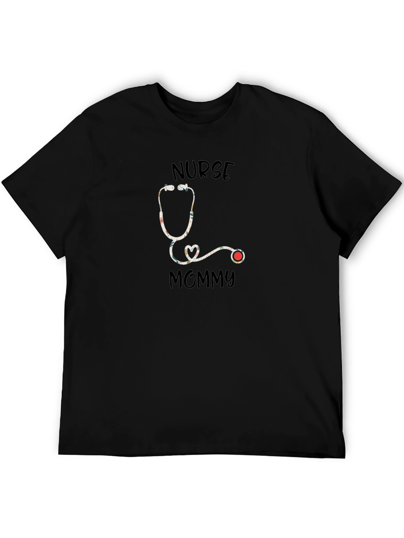 Nurse Mommy Stethoscope Graphic T-Shirt