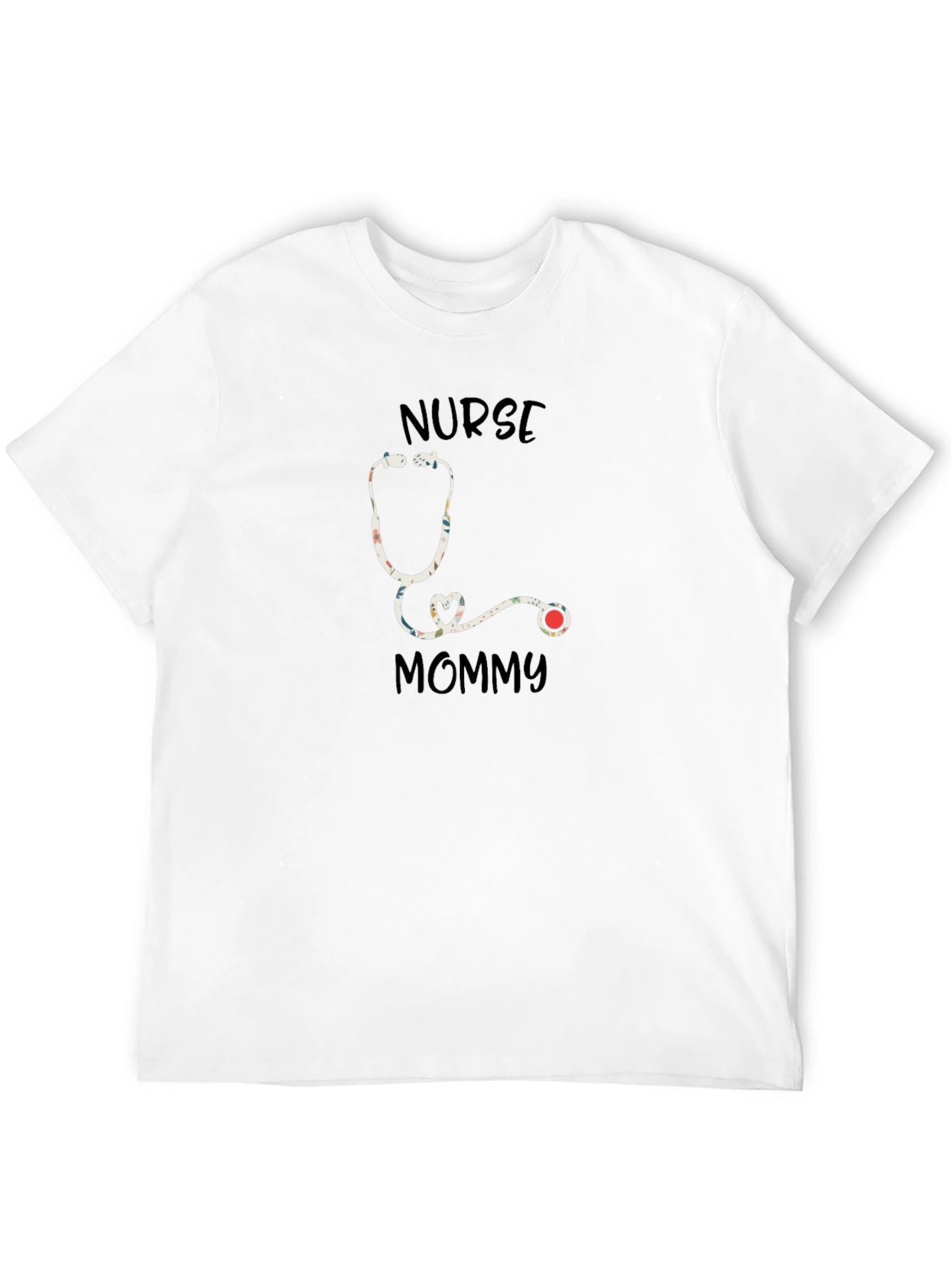 Nurse Mommy Stethoscope Graphic T-Shirt