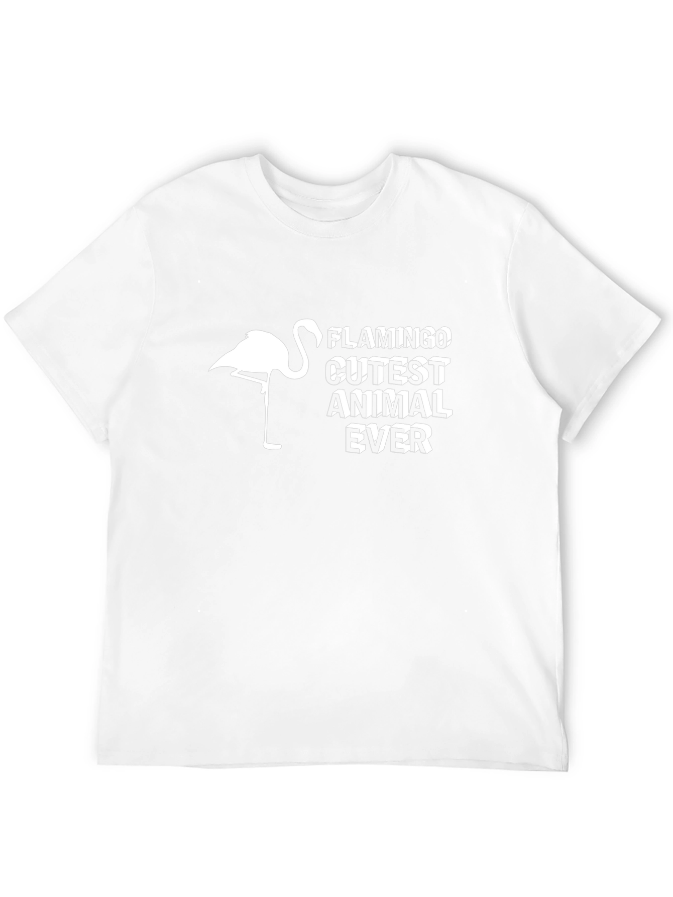 Flamingo Cutest Animal Ever Black T-Shirt
