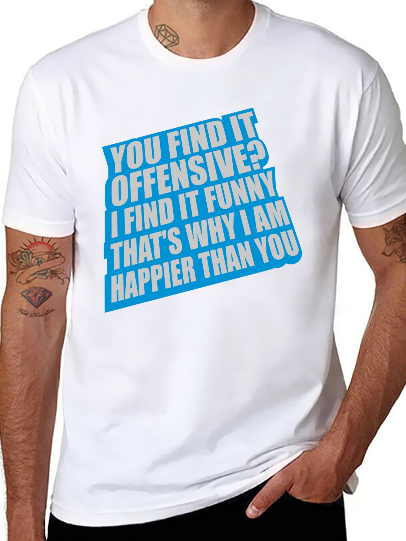 Offensive Funny Graphic T-Shirt - Black