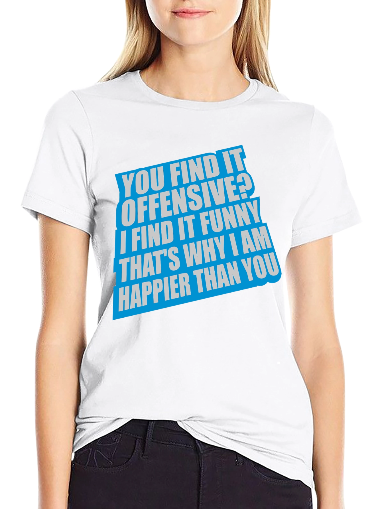 Offensive Funny Graphic T-Shirt - Black